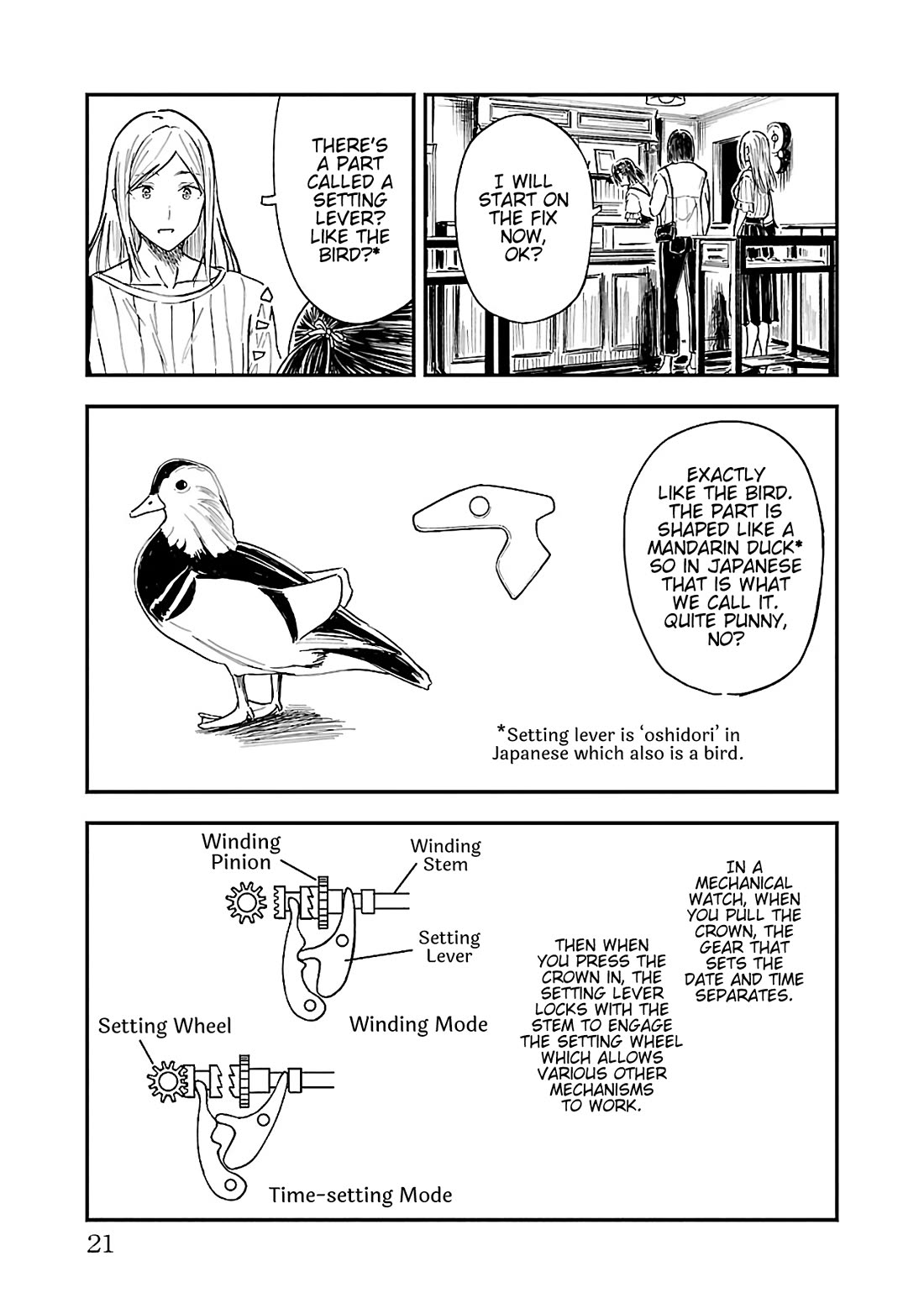 Kanmuri-san's Watch Workshop Chapter 13 page 19 - Chapter 13: I run the shop...