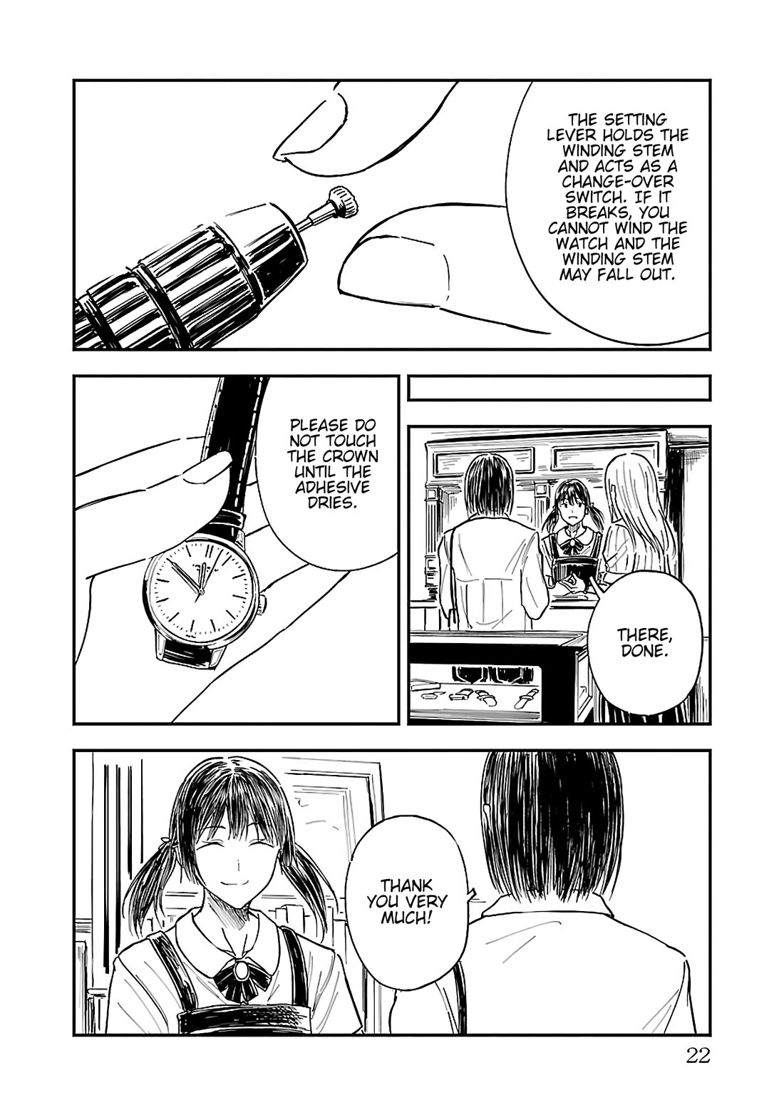 Kanmuri-san's Watch Workshop Chapter 13 page 20 - Chapter 13: I run the shop...