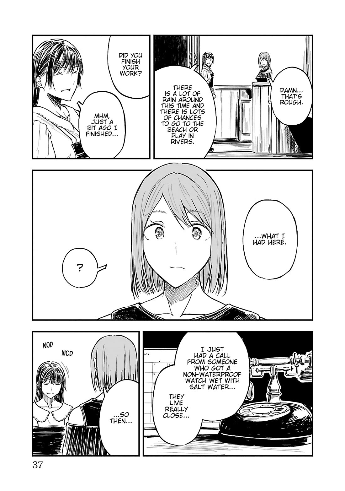 Kanmuri-san's Watch Workshop Chapter 14 page 11 - Chapter 14: Do you feel a bit better?