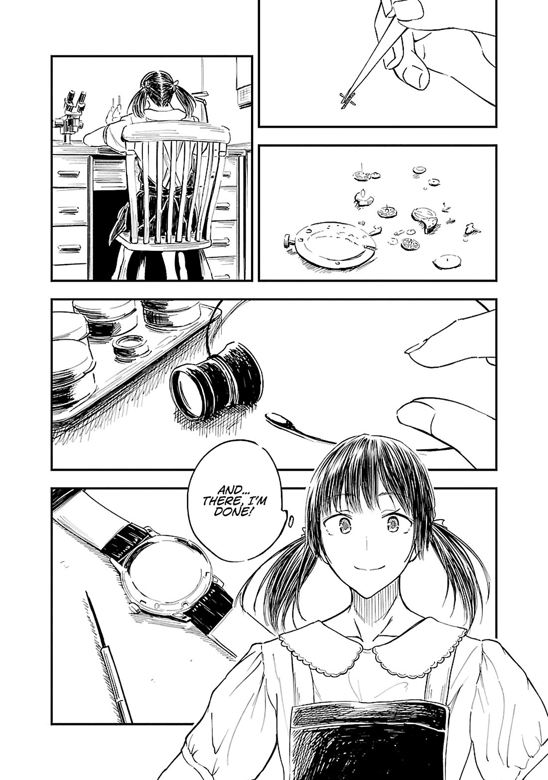 Kanmuri-san's Watch Workshop Chapter 14 page 5 - Chapter 14: Do you feel a bit better?