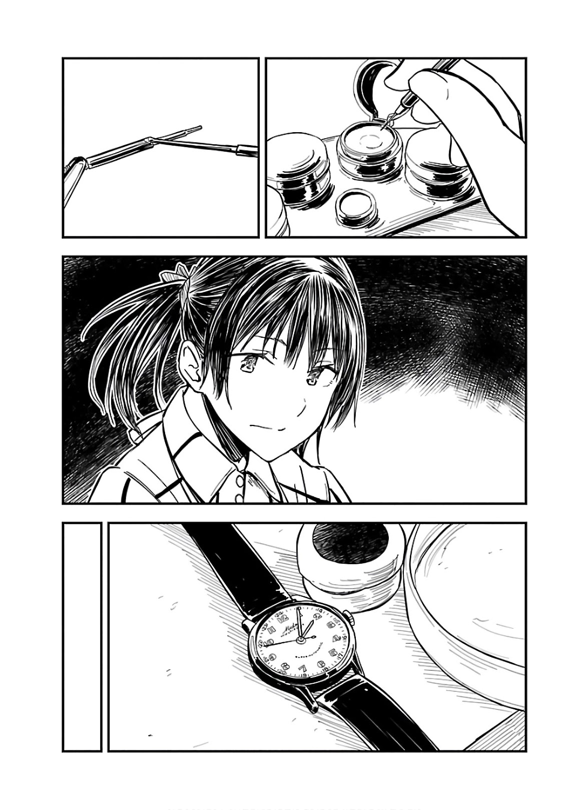 Kanmuri-san's Watch Workshop Chapter 4 page 18 - Chapter 4: The Water Has Got In