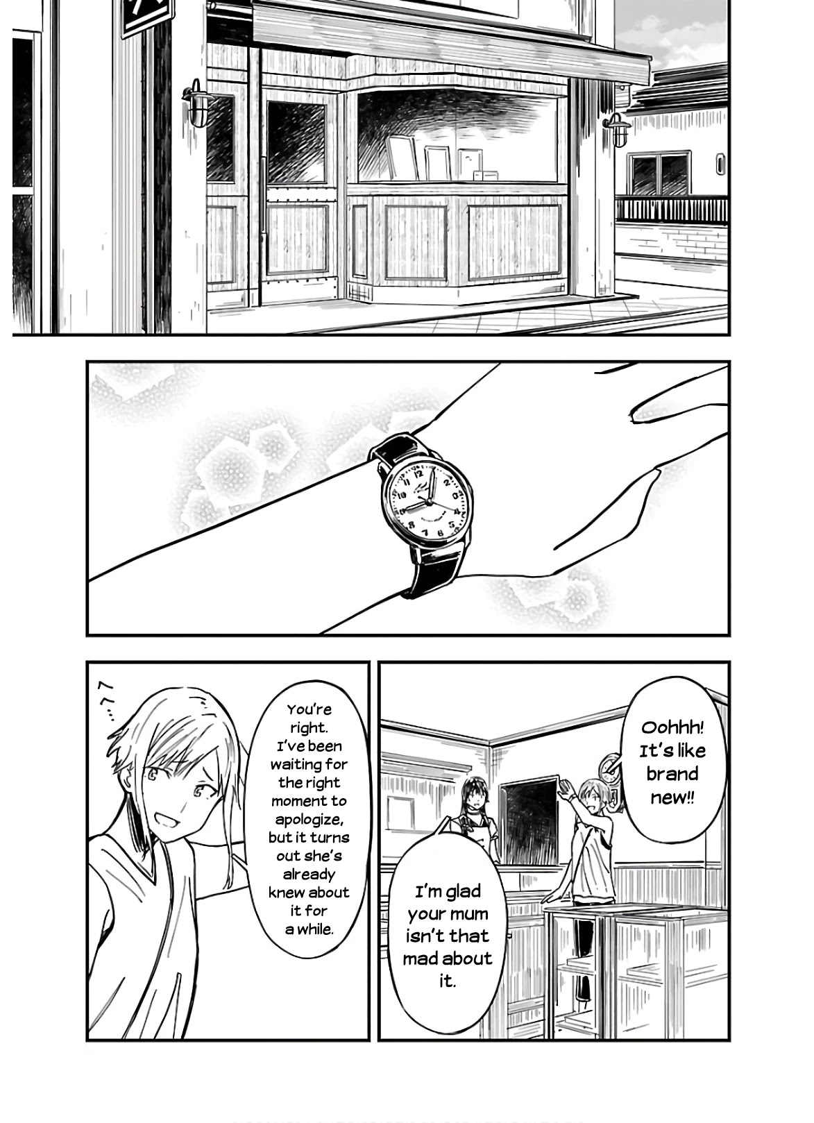Kanmuri-san's Watch Workshop Chapter 4 page 19 - Chapter 4: The Water Has Got In