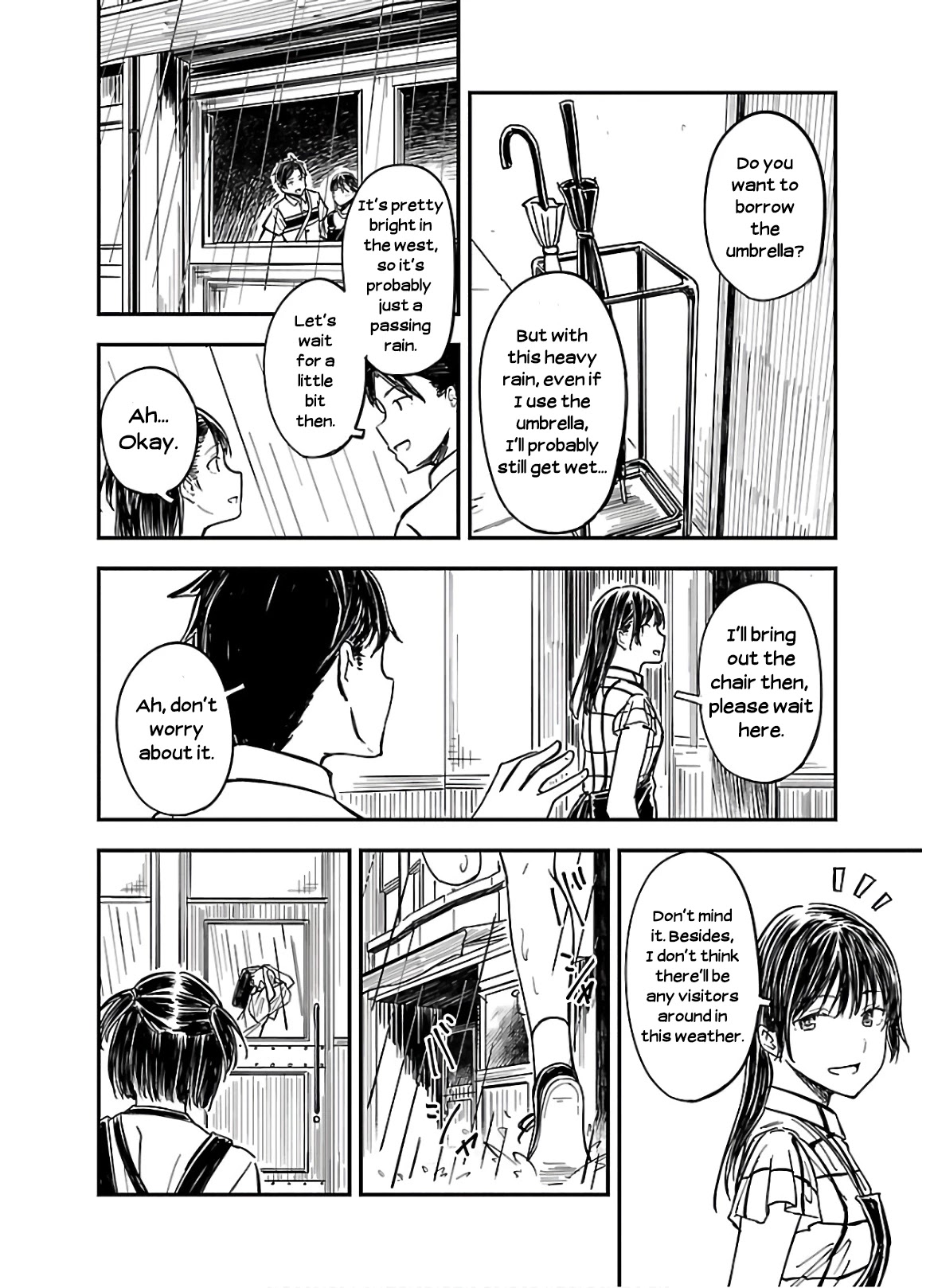 Kanmuri-san's Watch Workshop Chapter 4 page 4 - Chapter 4: The Water Has Got In