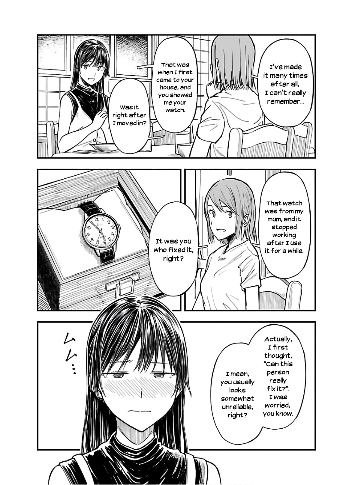 Kanmuri-san's Watch Workshop Chapter 5 page 13 - Chapter 5: Yukie's Memory - Part 1