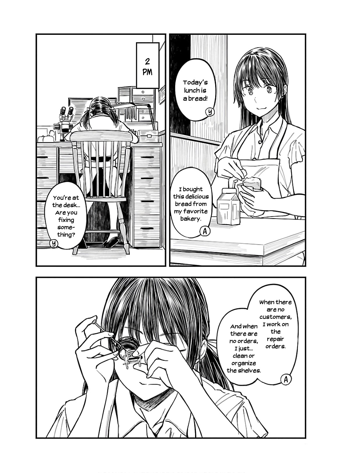 Kanmuri-san's Watch Workshop Chapter 6 page 28 - Chapter 6: Yukie's Memory - Part 2