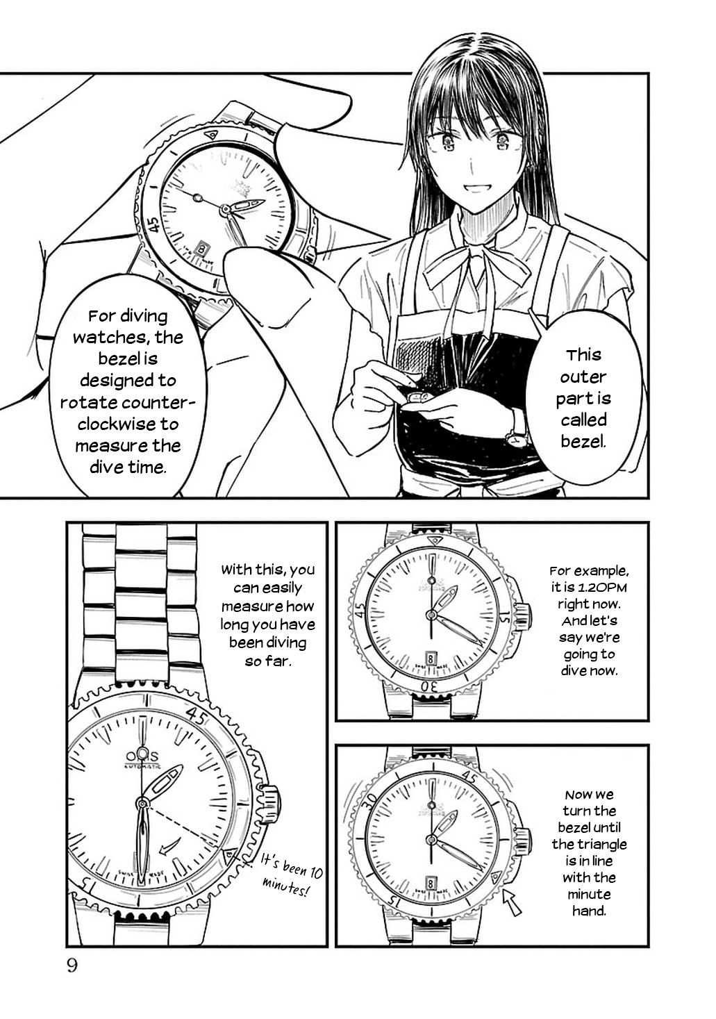 Kanmuri-san's Watch Workshop Chapter 7 page 11 - Chapter 7: Is It Waterproof?