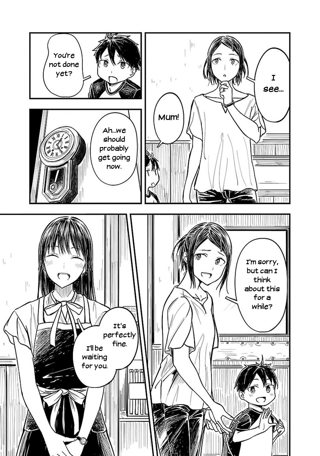 Kanmuri-san's Watch Workshop Chapter 7 page 13 - Chapter 7: Is It Waterproof?