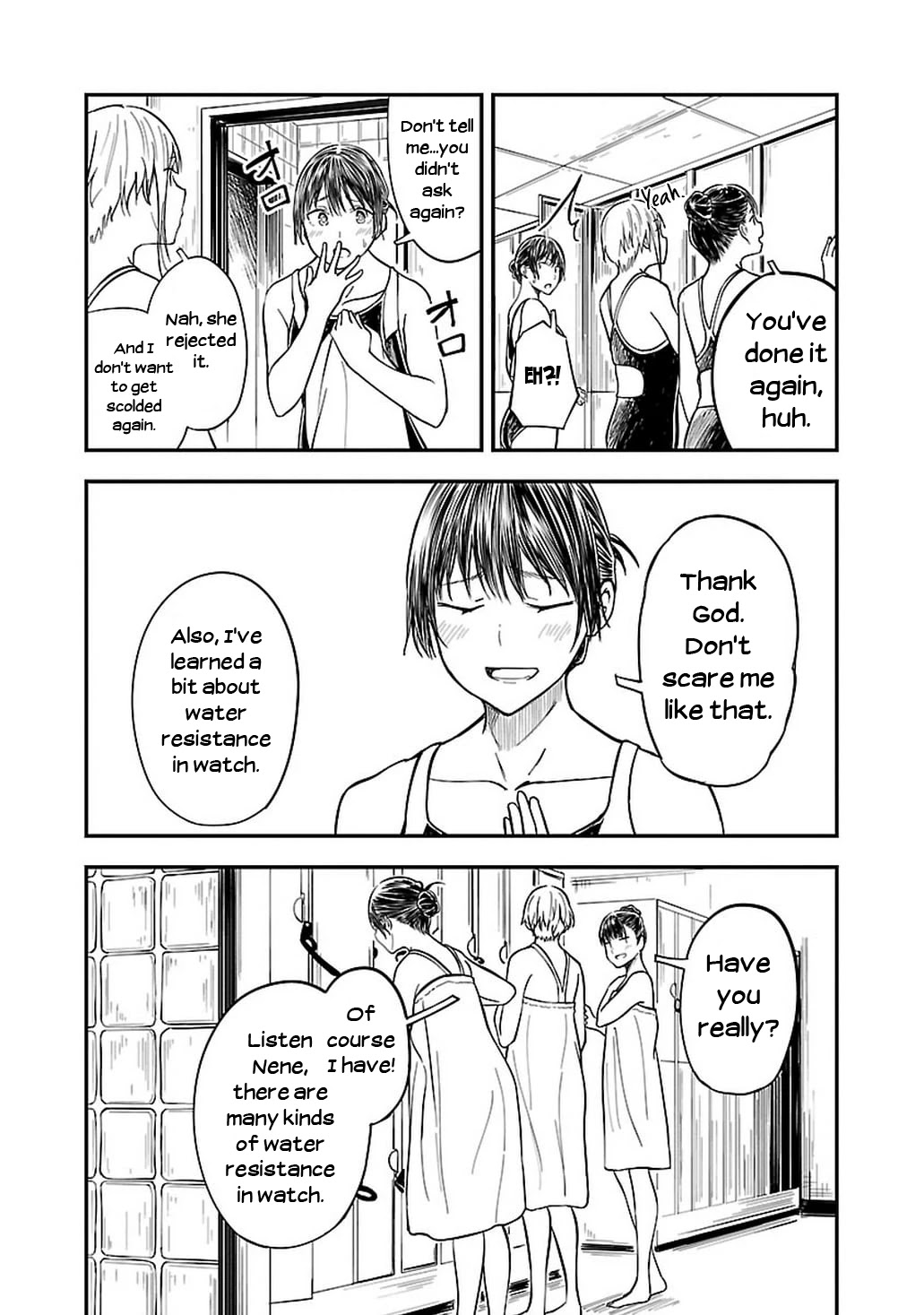 Kanmuri-san's Watch Workshop Chapter 7 page 22 - Chapter 7: Is It Waterproof?