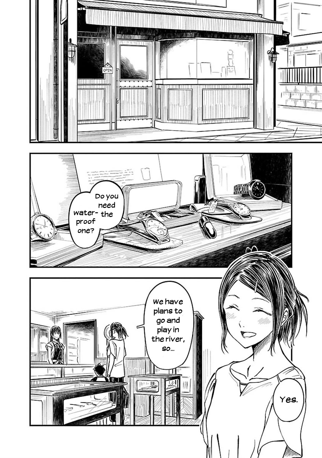 Kanmuri-san's Watch Workshop Chapter 7 page 6 - Chapter 7: Is It Waterproof?