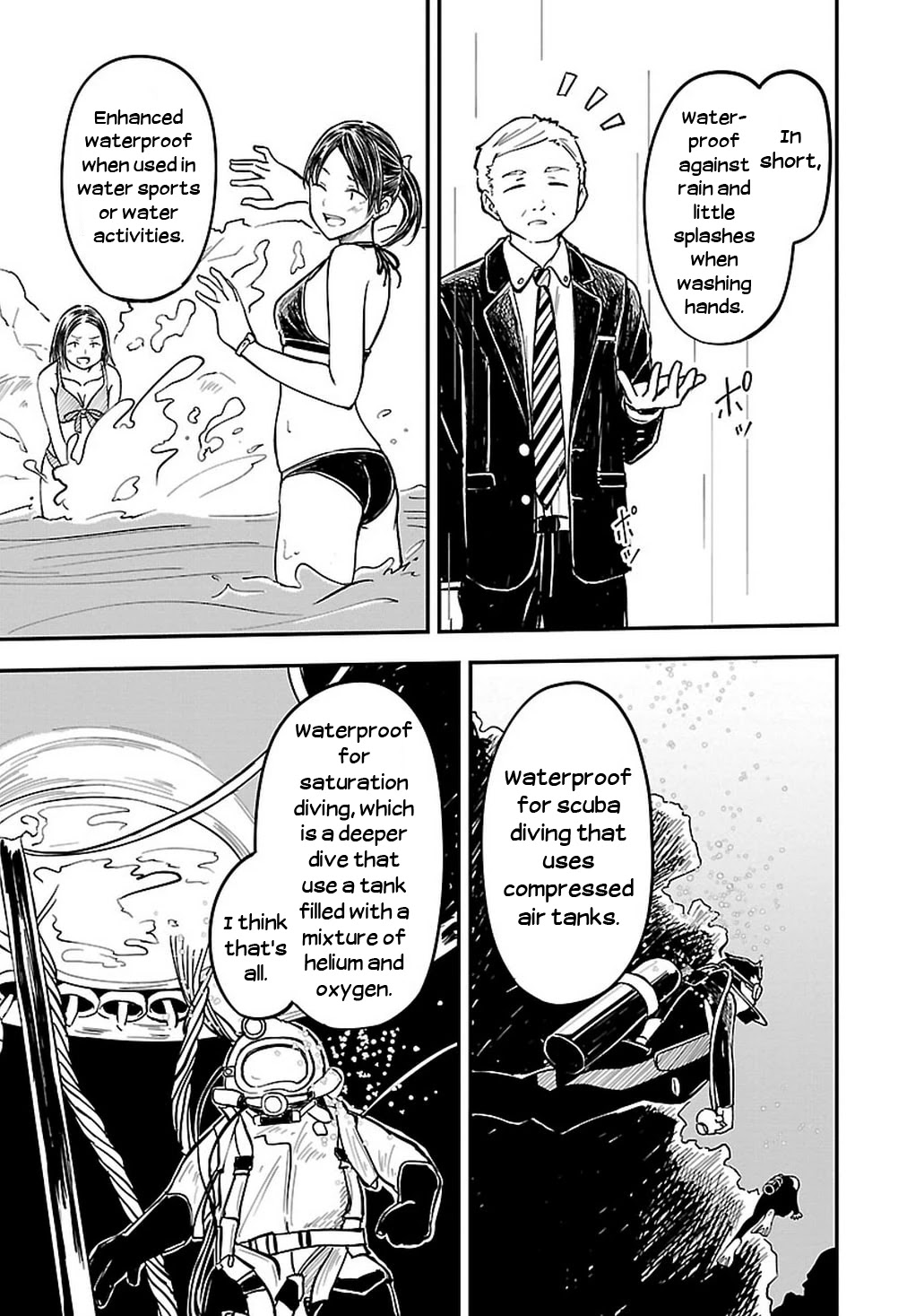 Kanmuri-san's Watch Workshop Chapter 7 page 9 - Chapter 7: Is It Waterproof?