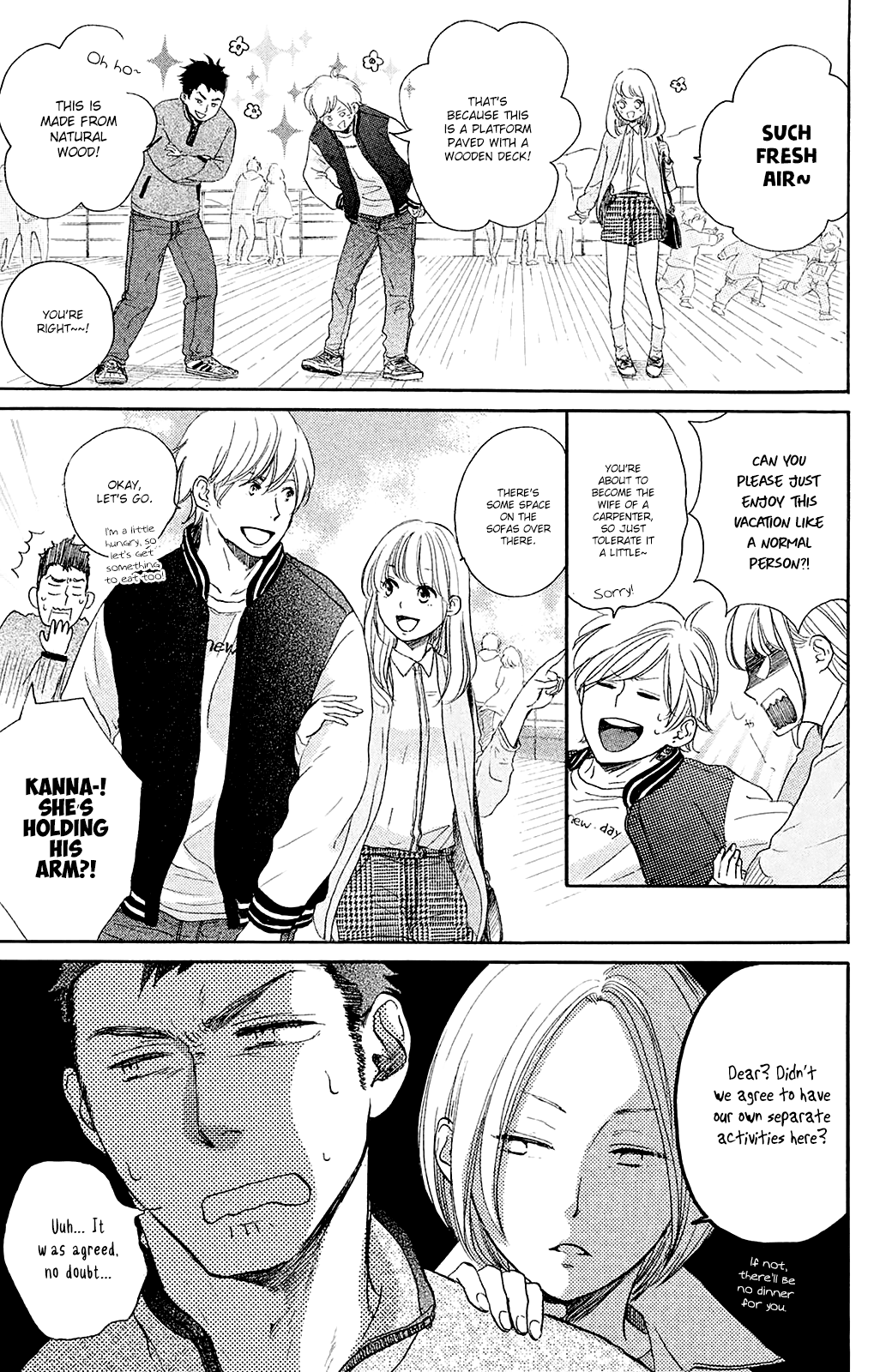Kanna to Decchi Chapter 26 page 9 - Chapter 26: Pre-Marriage Vacation...?