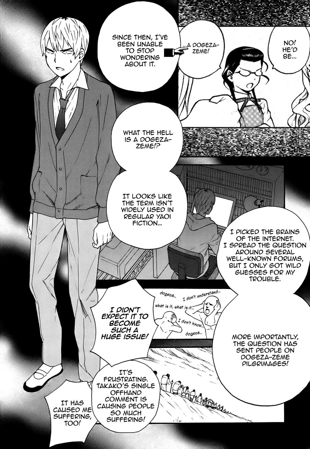 Kannagi Chapter 48.2 page 2 - Chapter 48.2: Helping The Pilgrims - 'What Is A Dogeza-zeme' Lesson
