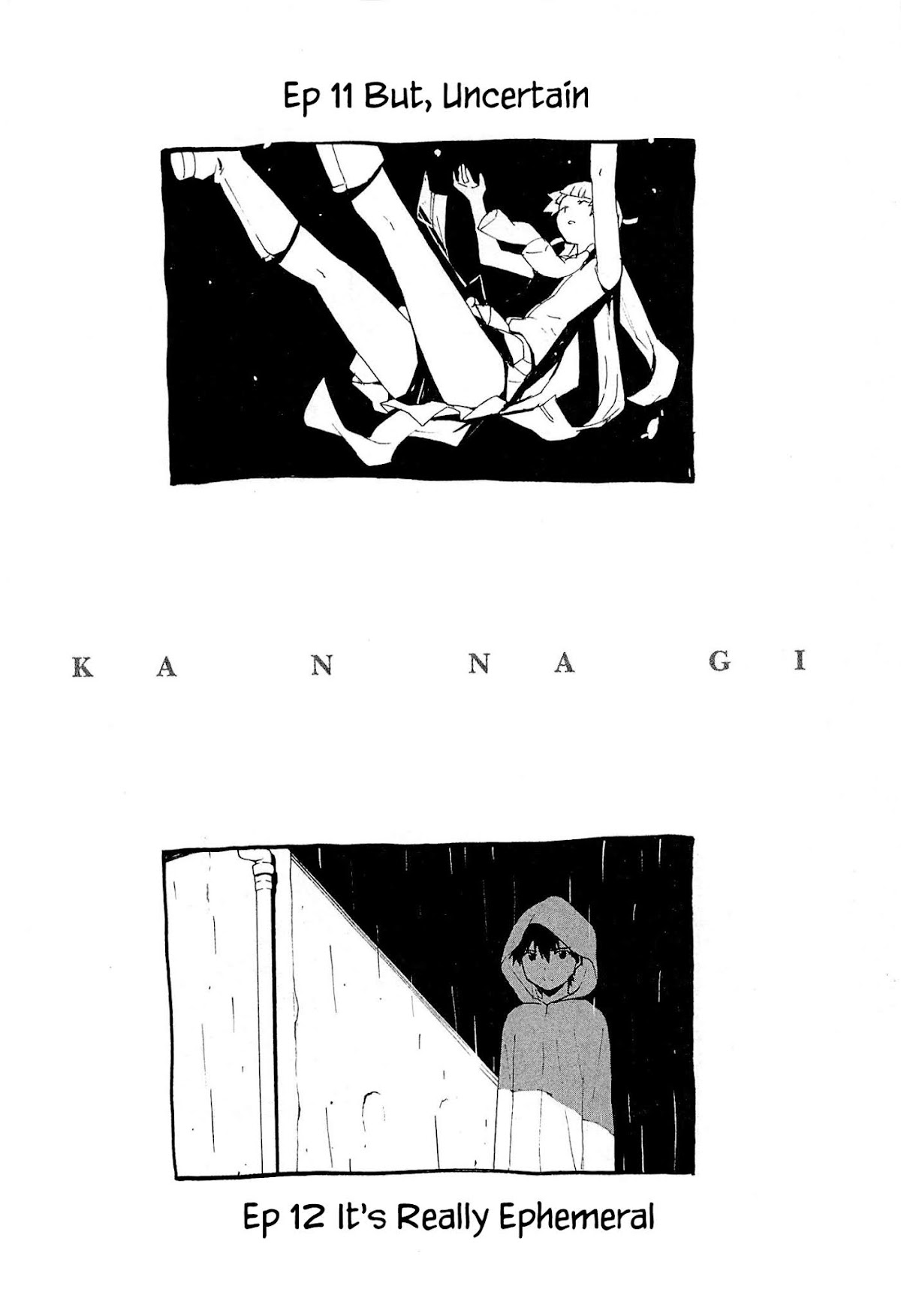 Kannagi Chapter 48.6 page 6 - Chapter 48.6: anime script book cover illustrations