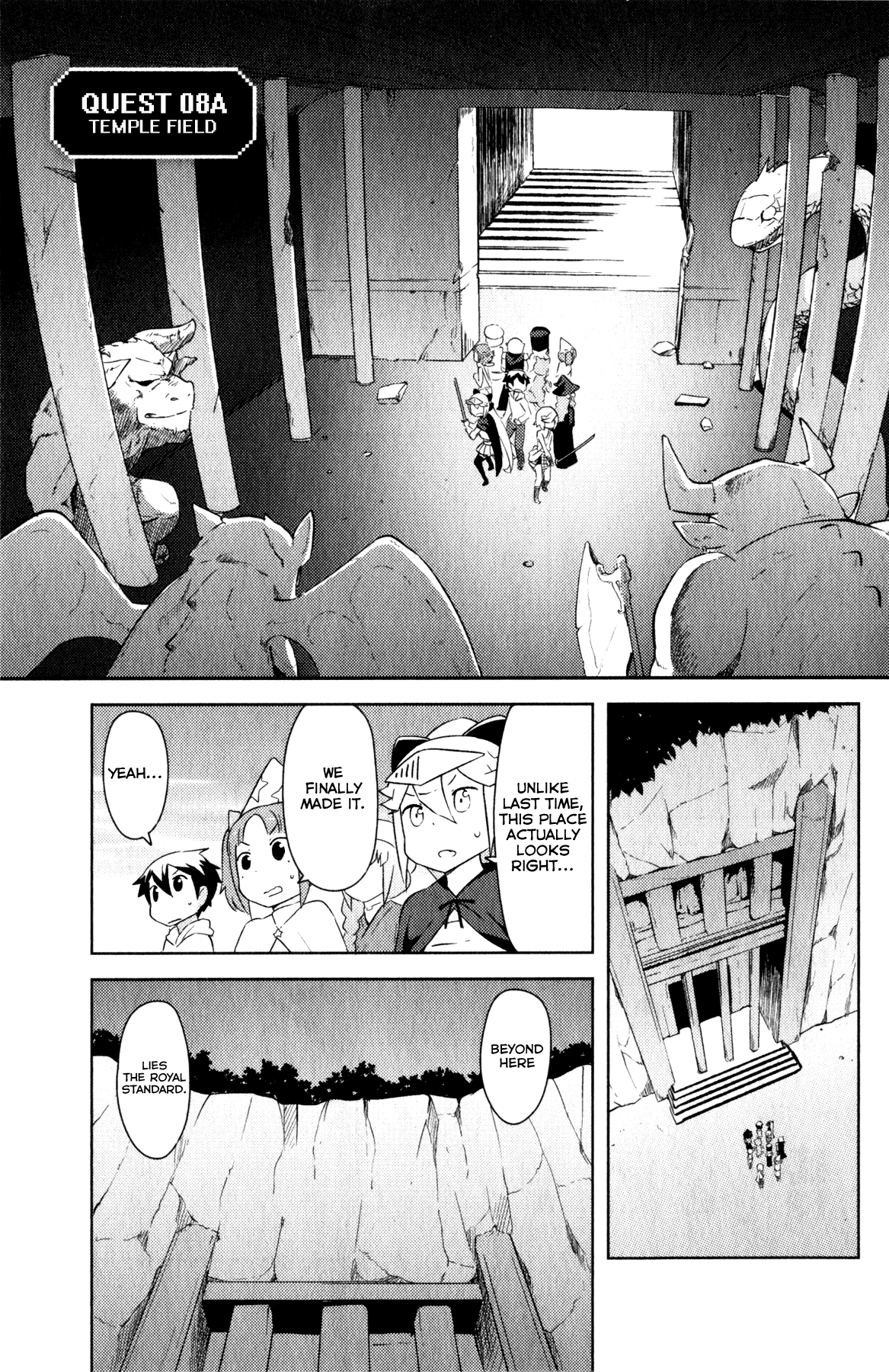 Kanojo ga Flag wo Oraretara - Oo yuusha yo, Flag wo Tateteshimau to wa Nanigoto da!? Chapter 8.1 page 1 - Chapter 8.1: Temple Field