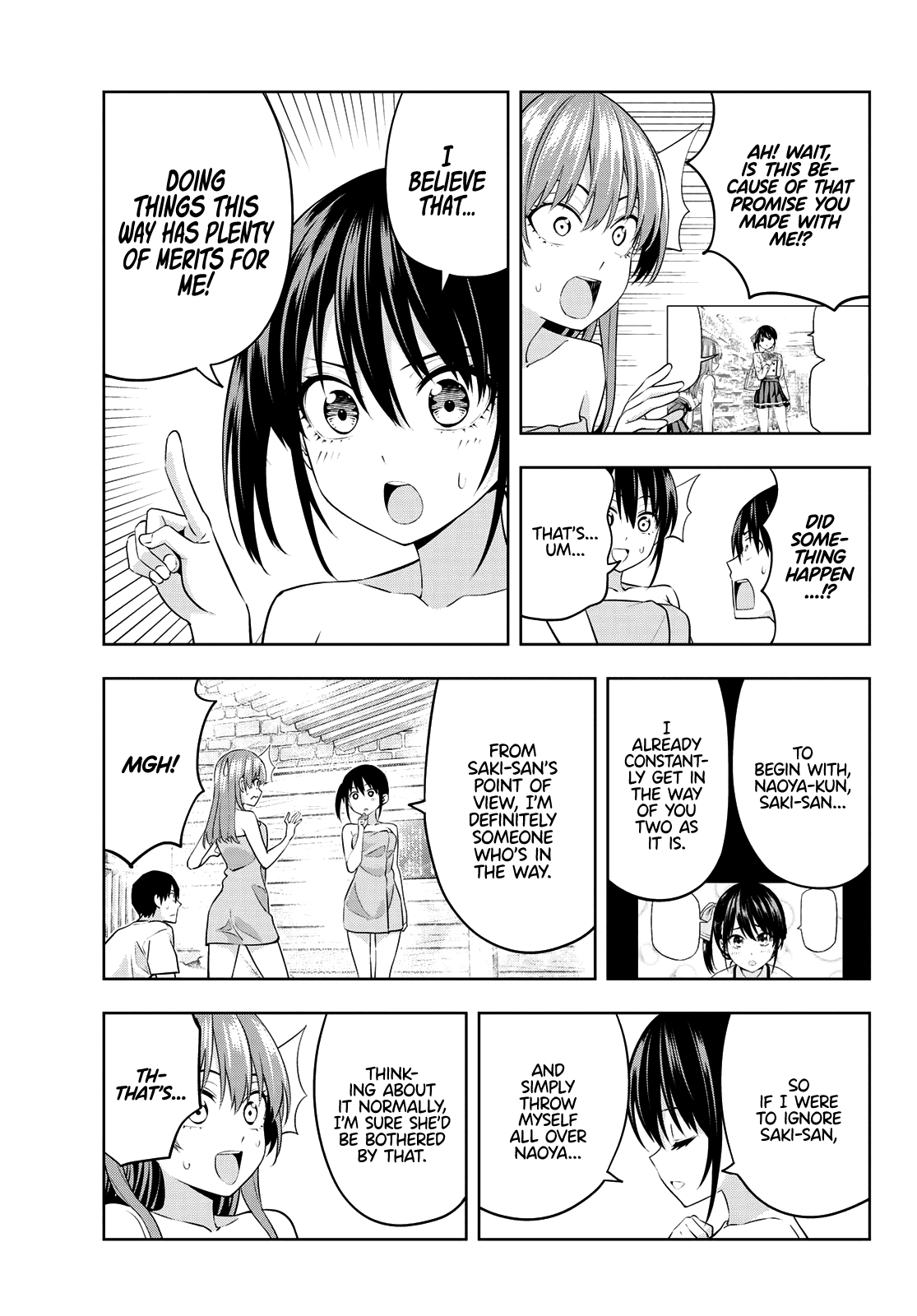 Kanojo mo Kanojo Chapter 32 page 10 - Chapter 32: The Sort of Stuff You’d Expect in a Hot Spring