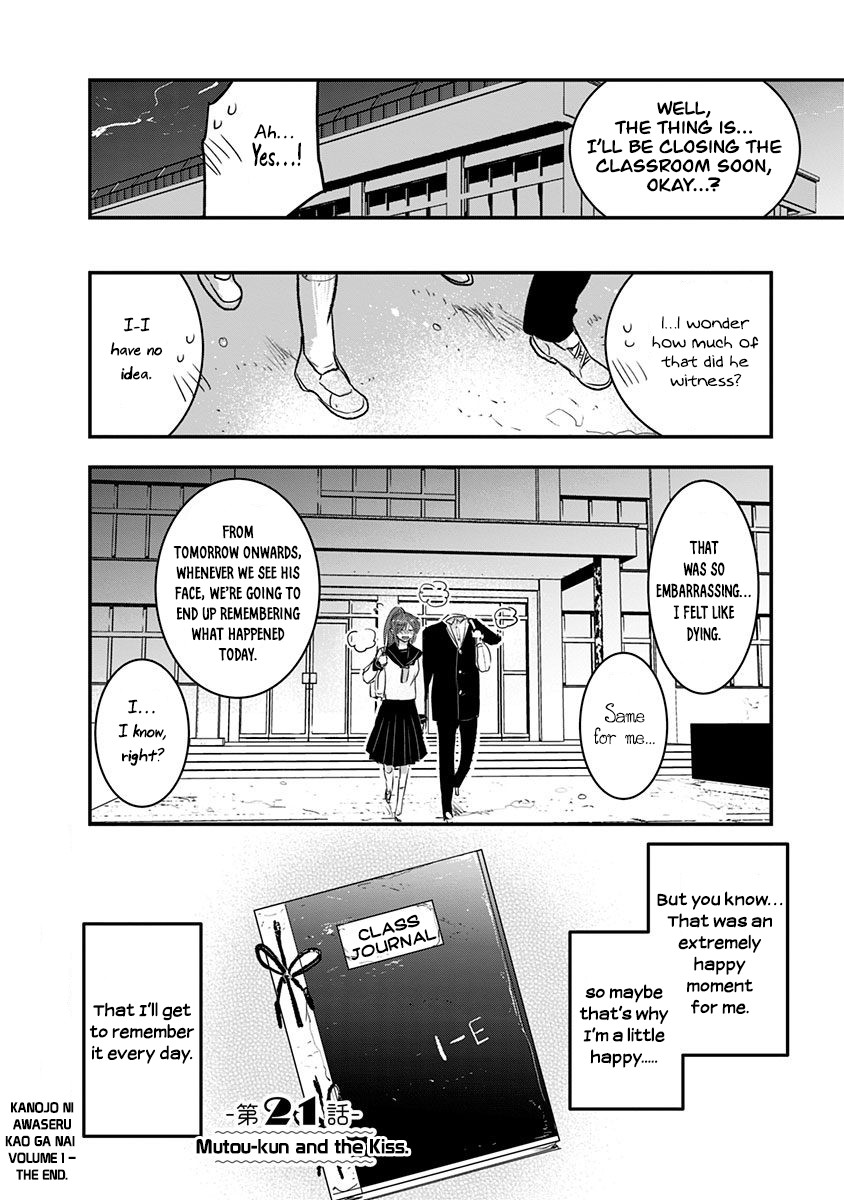 Kanojo ni Awaseru Kao ga Nai Chapter 21 page 10 - Chapter 21: Mutou-Kun and the Kiss