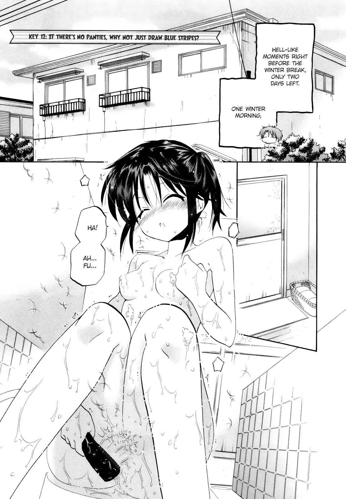 Kanojo no Kagi wo Akeru Houhou Chapter 12 page 1 - Chapter 12: If there's no panties, why not just draw blue stripes?