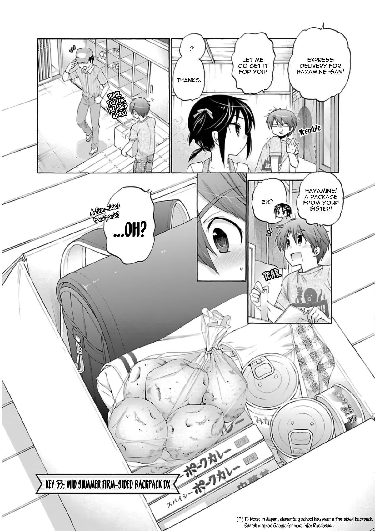 Kanojo no Kagi wo Akeru Houhou Chapter 53 page 4 - Chapter 53: Key 53: Mid Summer Firm-sided backpack DX