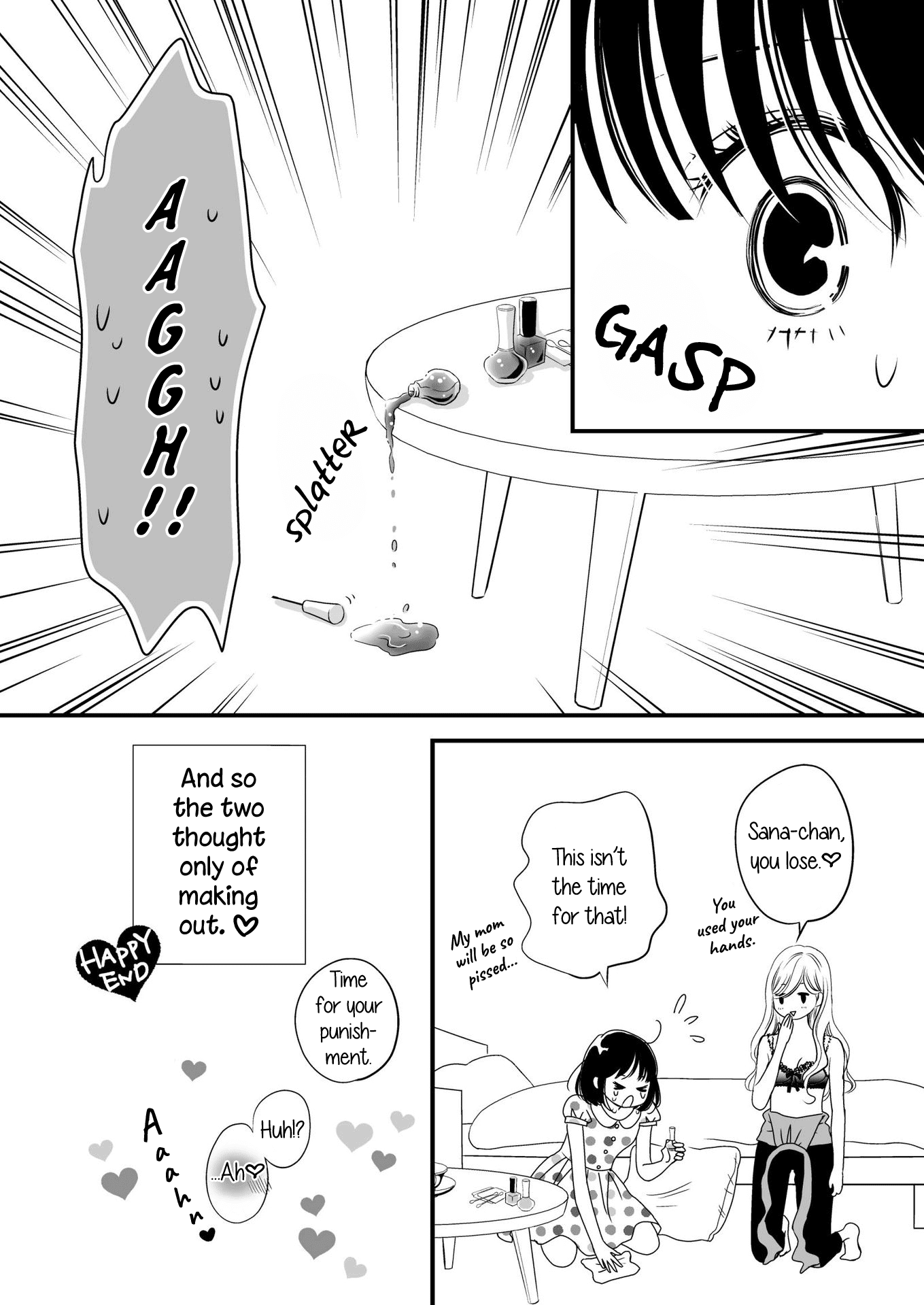Kanojo no Kuchidzuke Kansensuru Libido Chapter 9.1 page 11 - Chapter 9.1: The Whole Story of Her Nails Drying