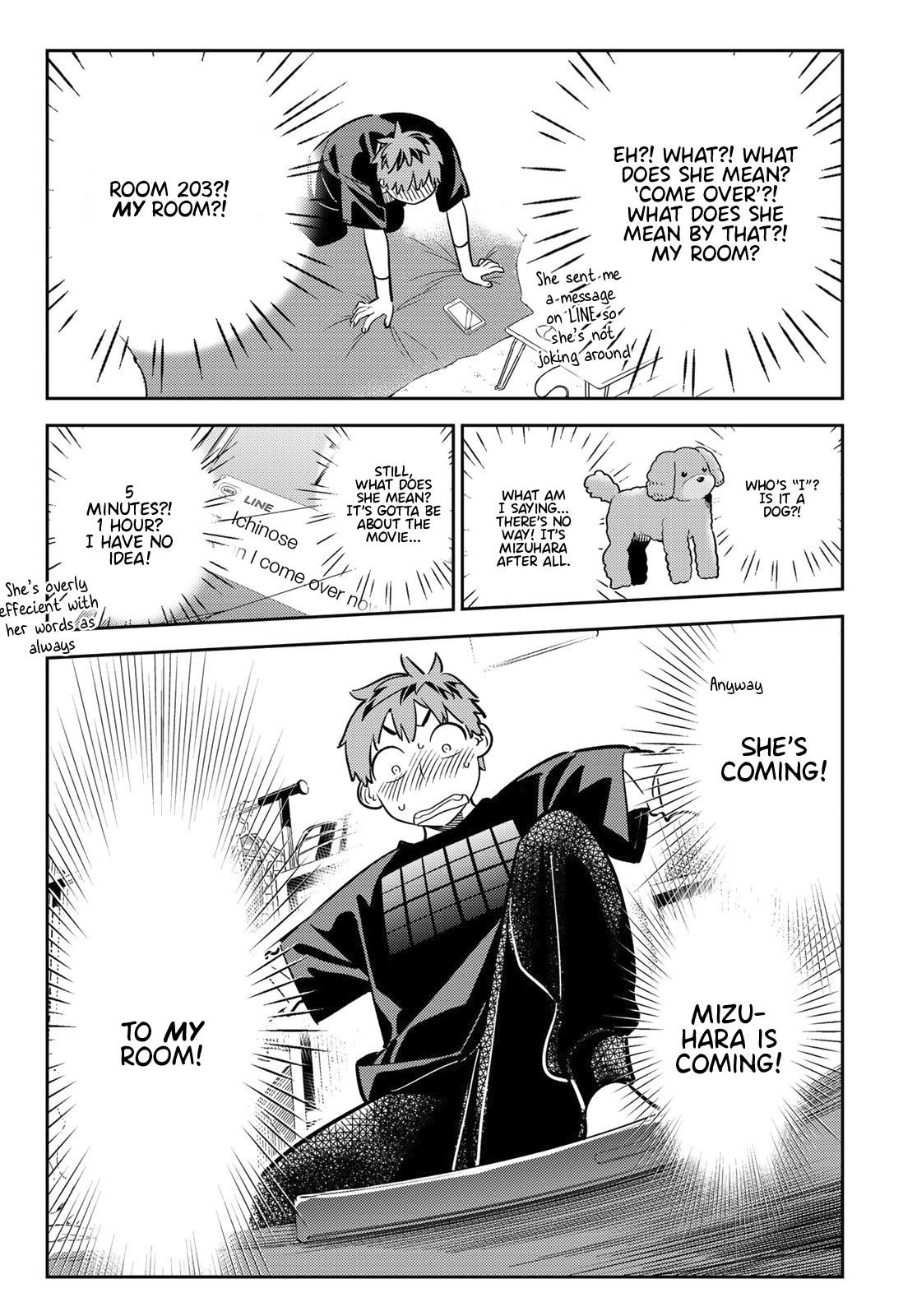 Kanojo, Okarishimasu Chapter 107 page 4 - Chapter 107: The Girlfriend, and Room 203