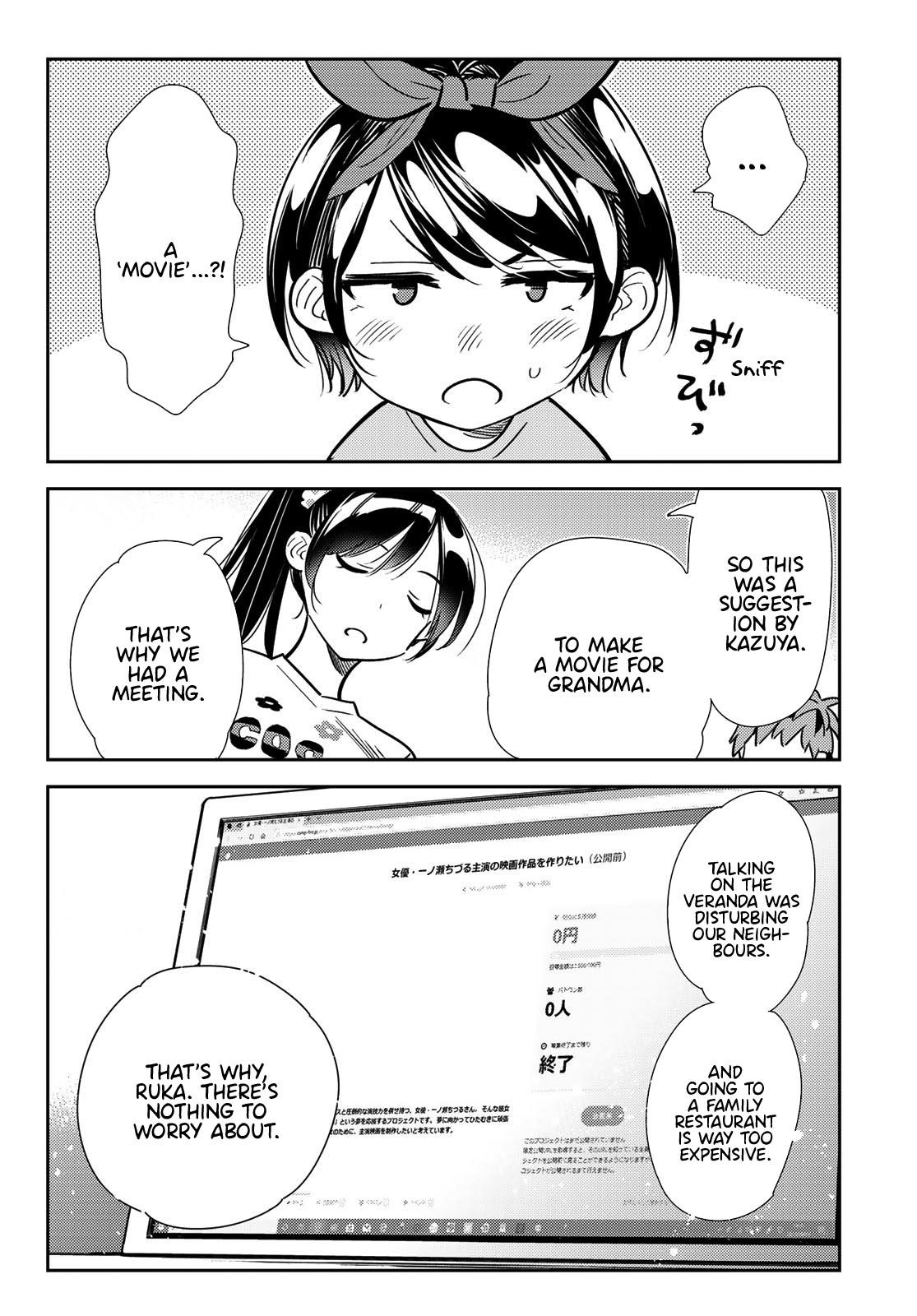 Kanojo, Okarishimasu Chapter 110 page 15 - Chapter 110: The Girlfriend, Room 203, and the other Girlfriend