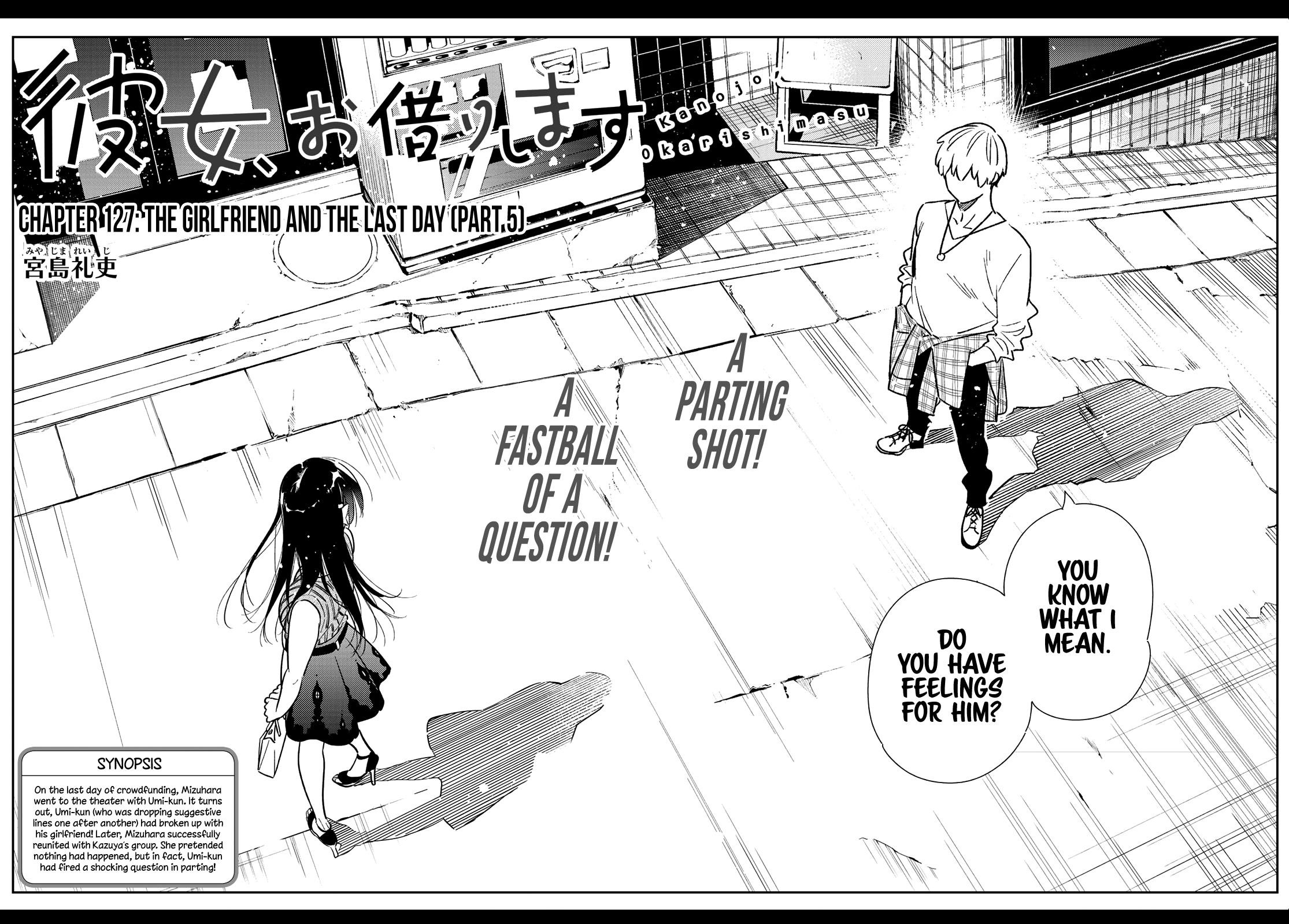 Kanojo, Okarishimasu Chapter 127 page 2 - Chapter 127: The Girlfriend and the Last Day ⑤
