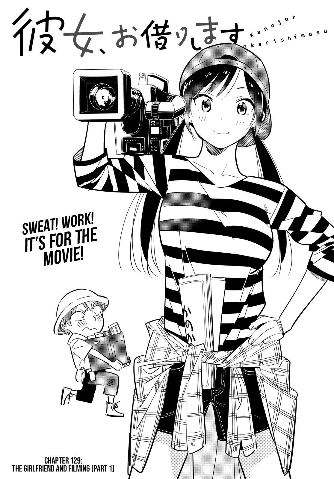 Kanojo, Okarishimasu Chapter 129 page 1 - Chapter 129: The Girlfriend and Filming ①