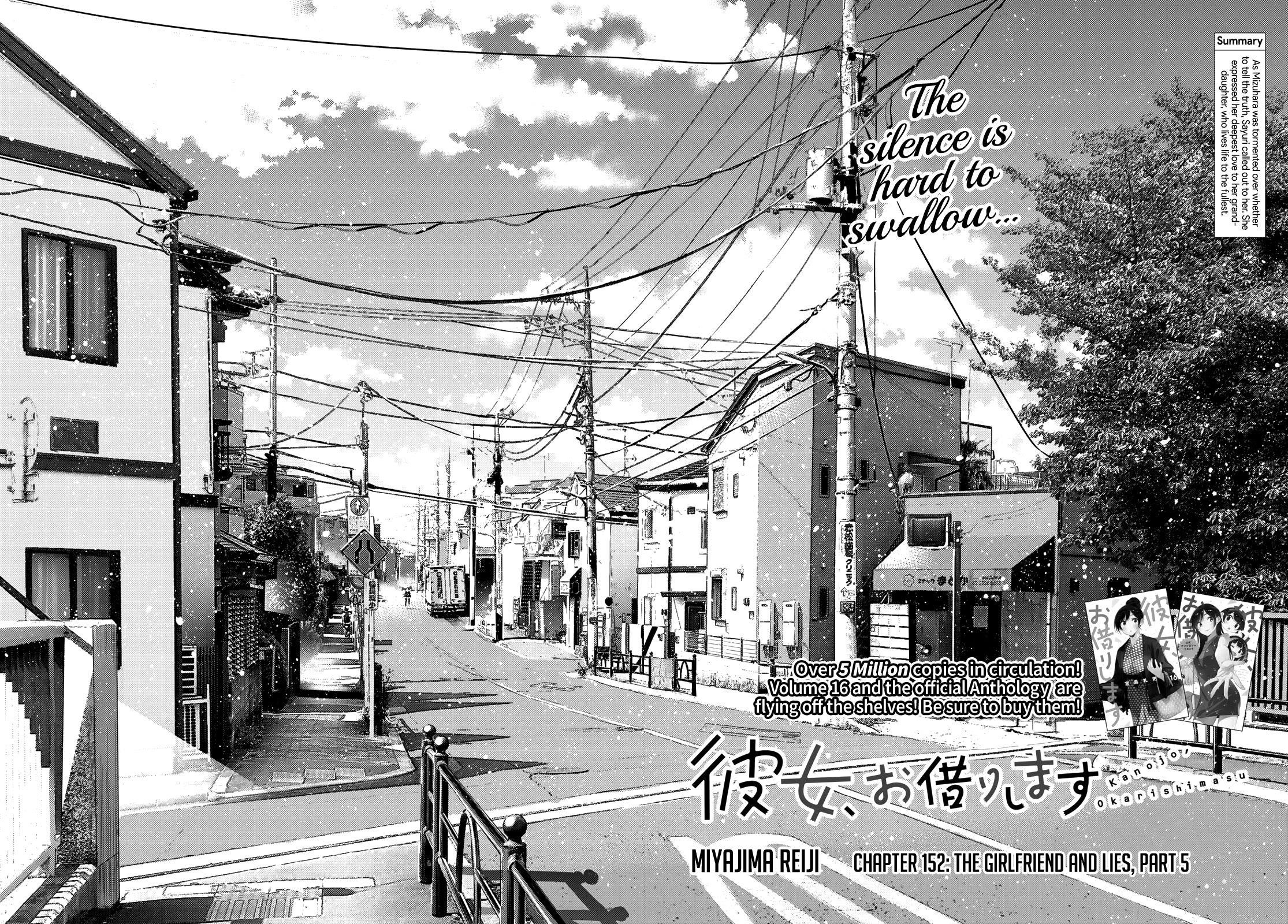 Kanojo, Okarishimasu Chapter 152 page 3 - Chapter 152: The Girlfriend and Lies, Part 5
