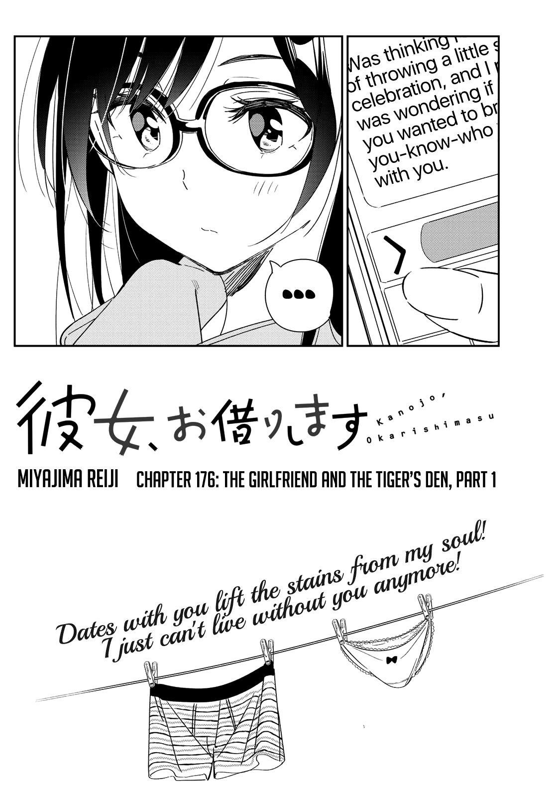 Kanojo, Okarishimasu Chapter 176 page 2 - Chapter 176: The Girlfriend and the Tiger's Den (Part 1)