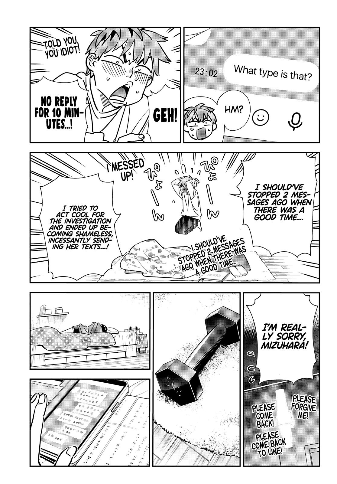 Kanojo, Okarishimasu Chapter 244 page 18 - Chapter 244: The Girlfriend and the LINE Chat