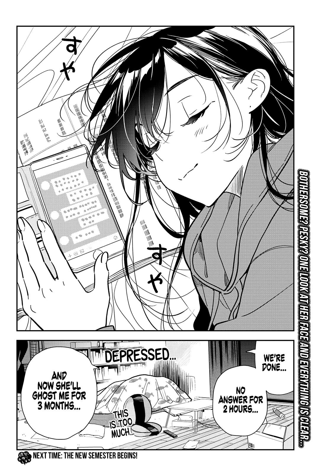 Kanojo, Okarishimasu Chapter 244 page 19 - Chapter 244: The Girlfriend and the LINE Chat