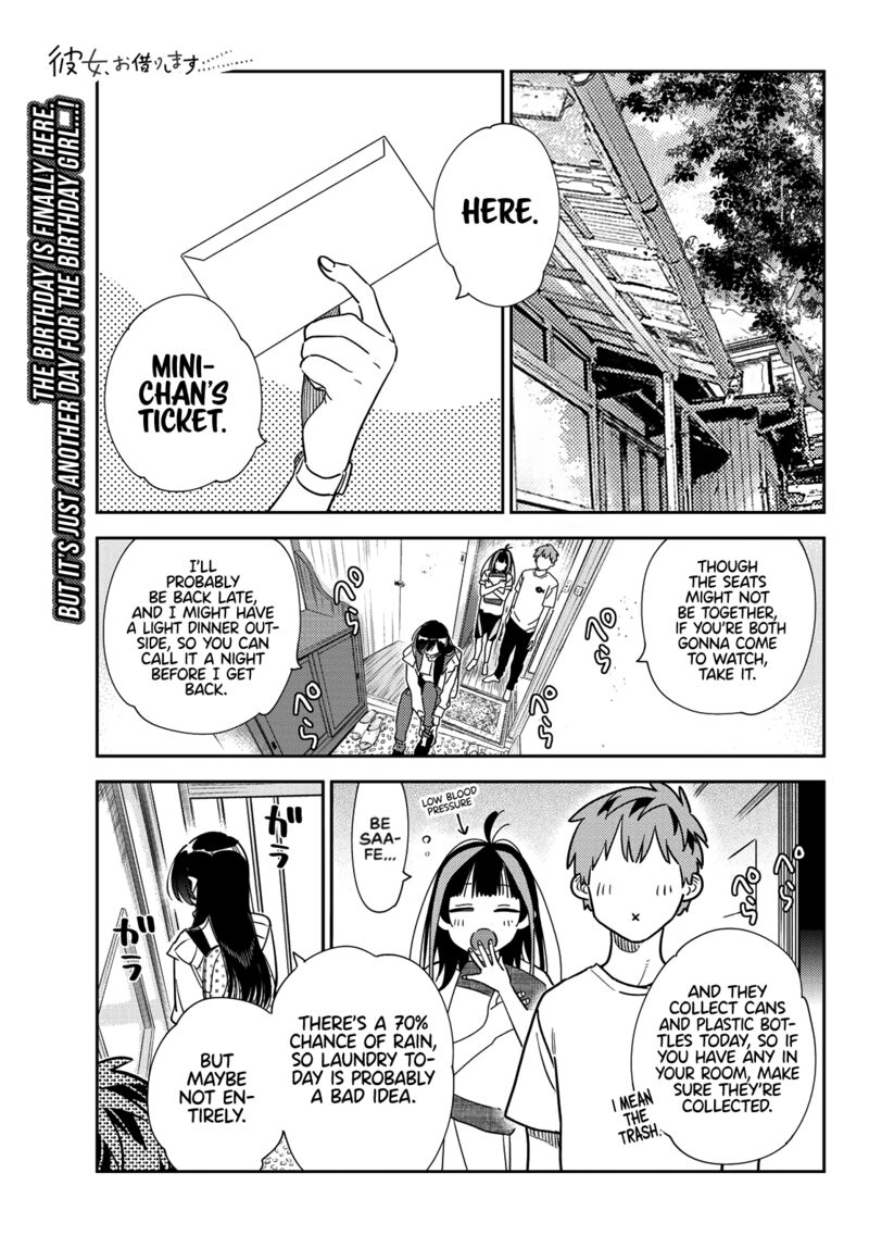 Kanojo, Okarishimasu Chapter 265 page 2 - Chapter 265: The Girlfriend and the Birthday II (Part 2)