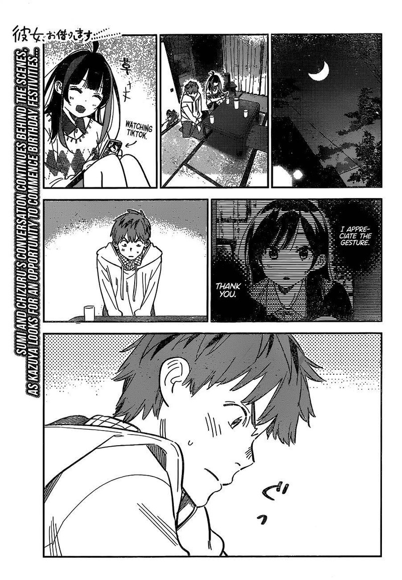 Kanojo, Okarishimasu Chapter 268 page 1 - Chapter 268: The Girlfriend and the Birthday II (Part 5)