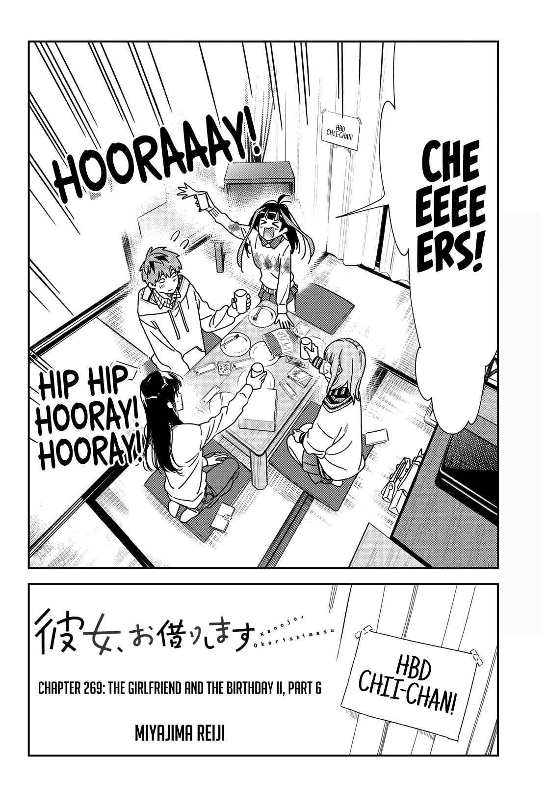 Kanojo, Okarishimasu Chapter 269 page 2 - Chapter 269: The Girlfriend and the Birthday II (Part 6)