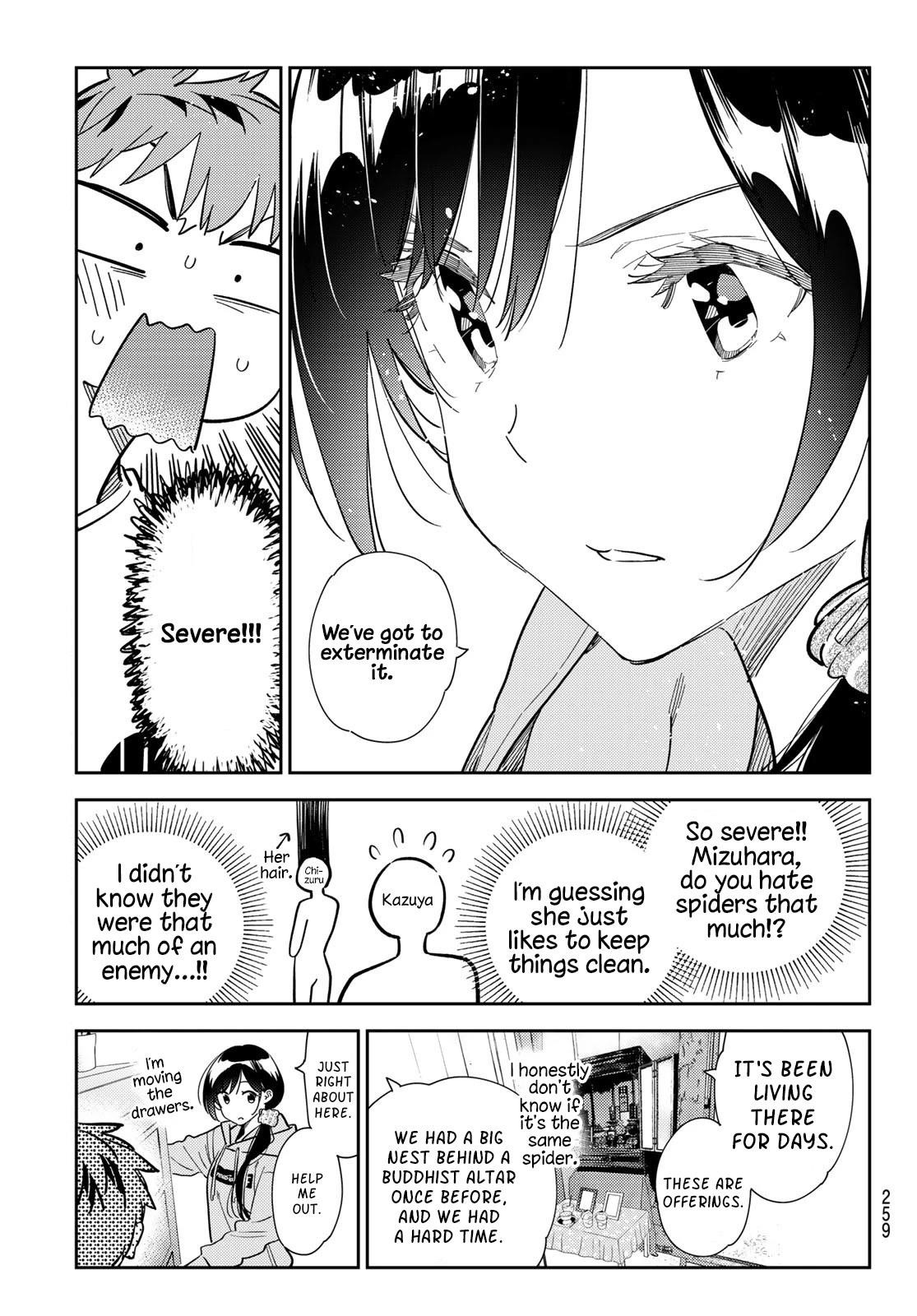 Kanojo, Okarishimasu Chapter 281 page 7 - Chapter 281: The Girlfriend and the Spider