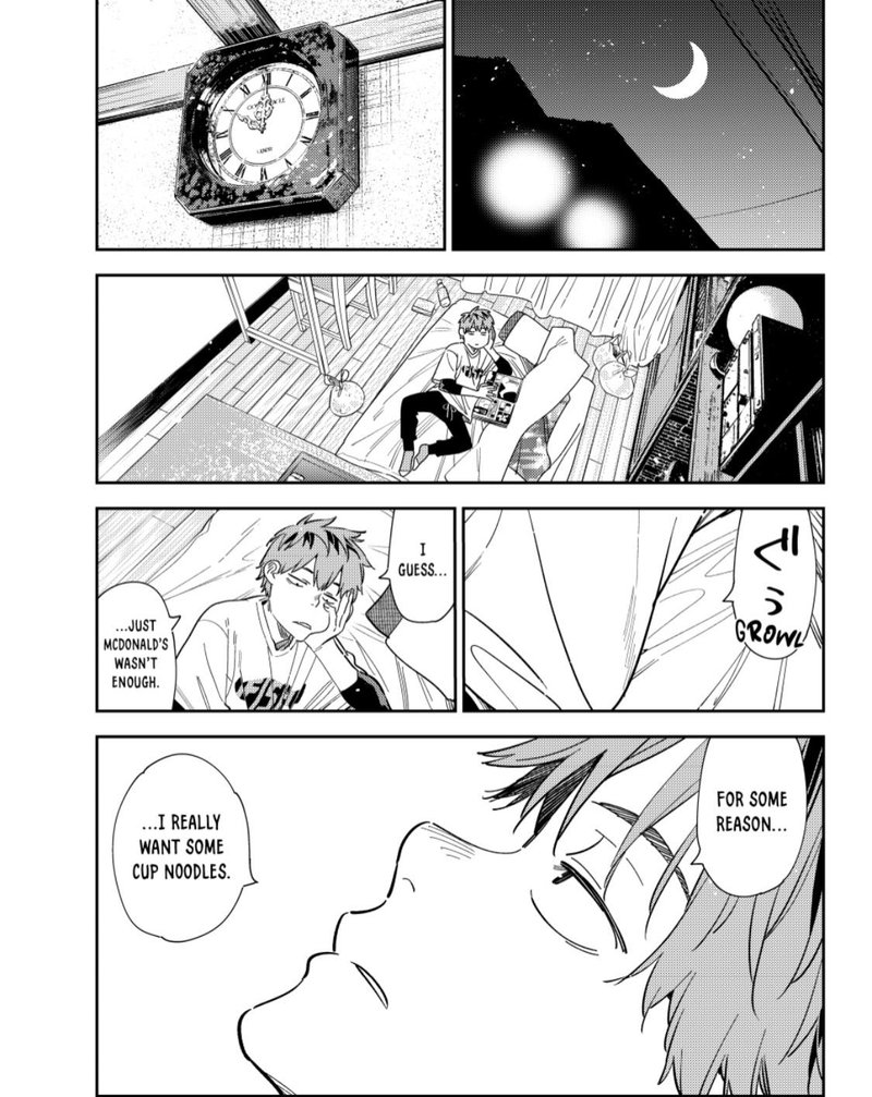 Kanojo, Okarishimasu Chapter 282 page 1 - Chapter 282: The Girlfriend and the Nighttime Convenience Store
