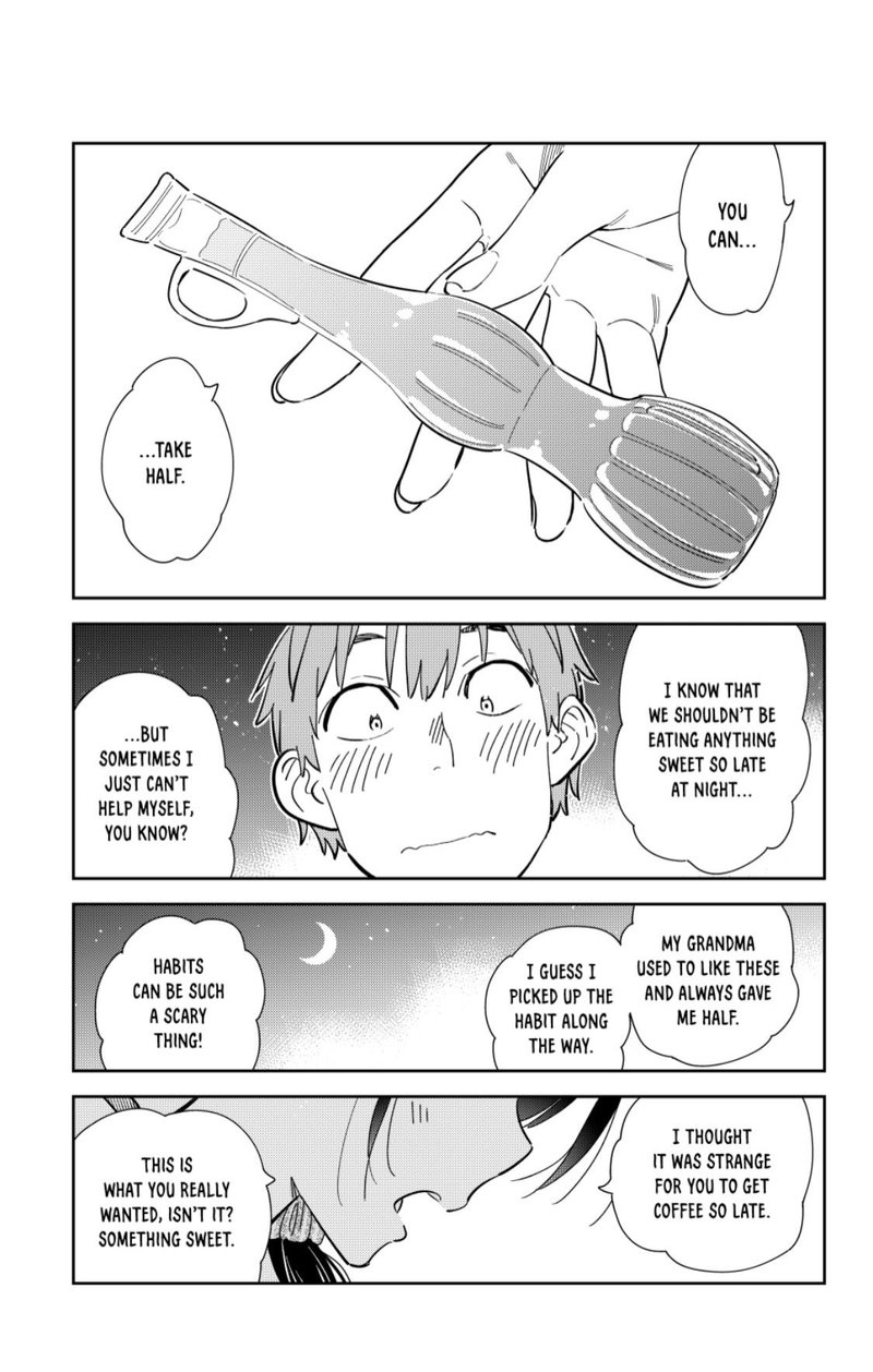 Kanojo, Okarishimasu Chapter 282 page 15 - Chapter 282: The Girlfriend and the Nighttime Convenience Store