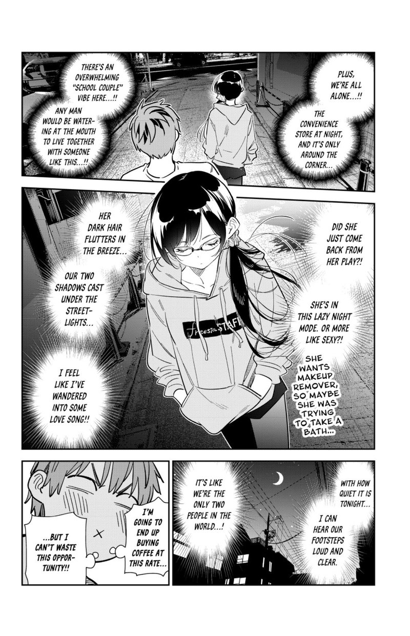 Kanojo, Okarishimasu Chapter 282 page 8 - Chapter 282: The Girlfriend and the Nighttime Convenience Store