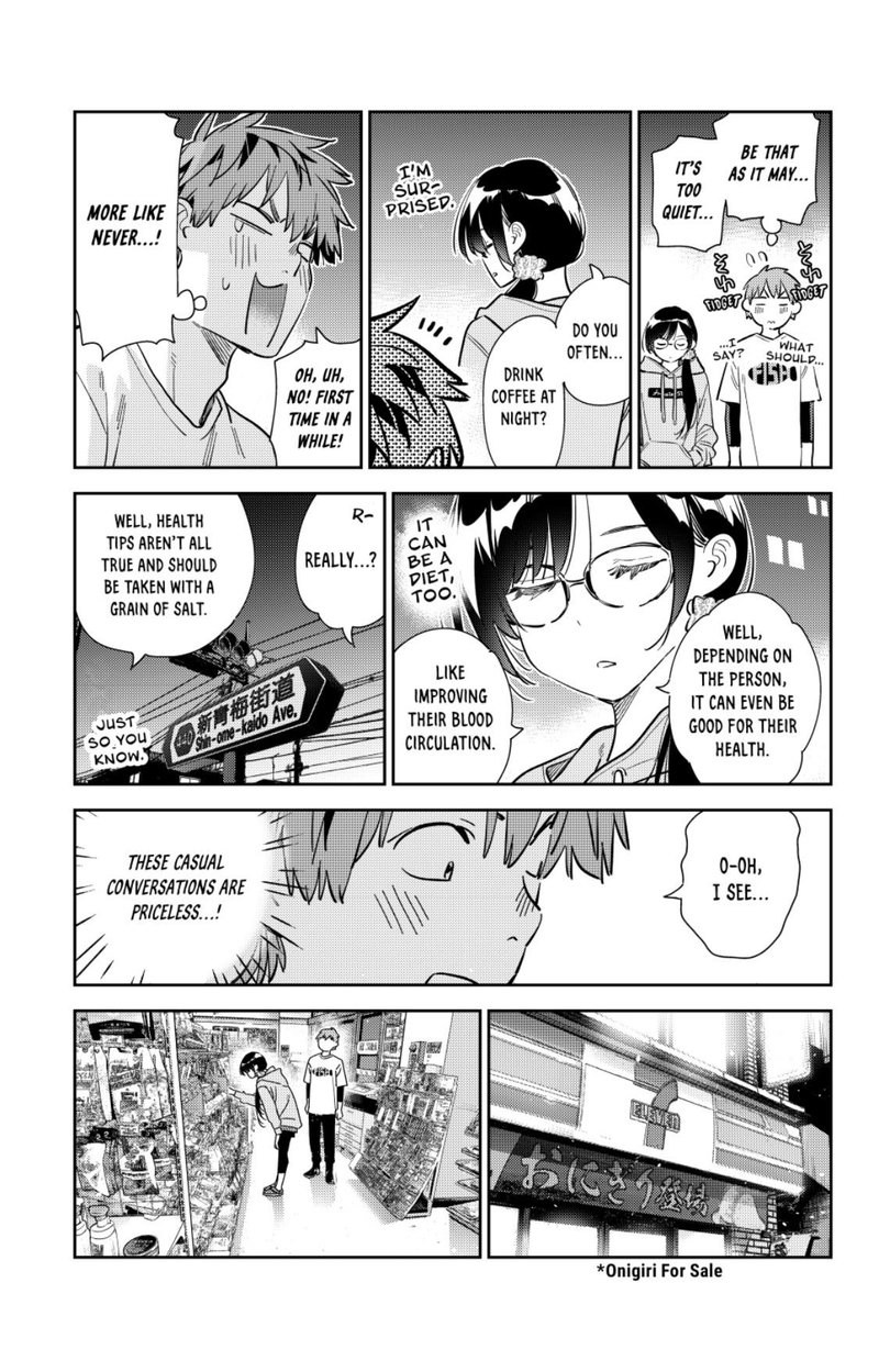 Kanojo, Okarishimasu Chapter 282 page 9 - Chapter 282: The Girlfriend and the Nighttime Convenience Store