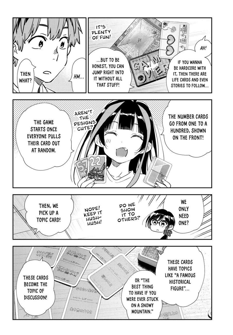Kanojo, Okarishimasu Chapter 300 page 15 - Chapter 300: The Girlfriend and the Card Game