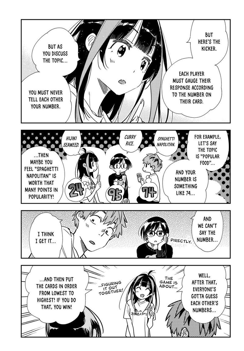 Kanojo, Okarishimasu Chapter 300 page 16 - Chapter 300: The Girlfriend and the Card Game