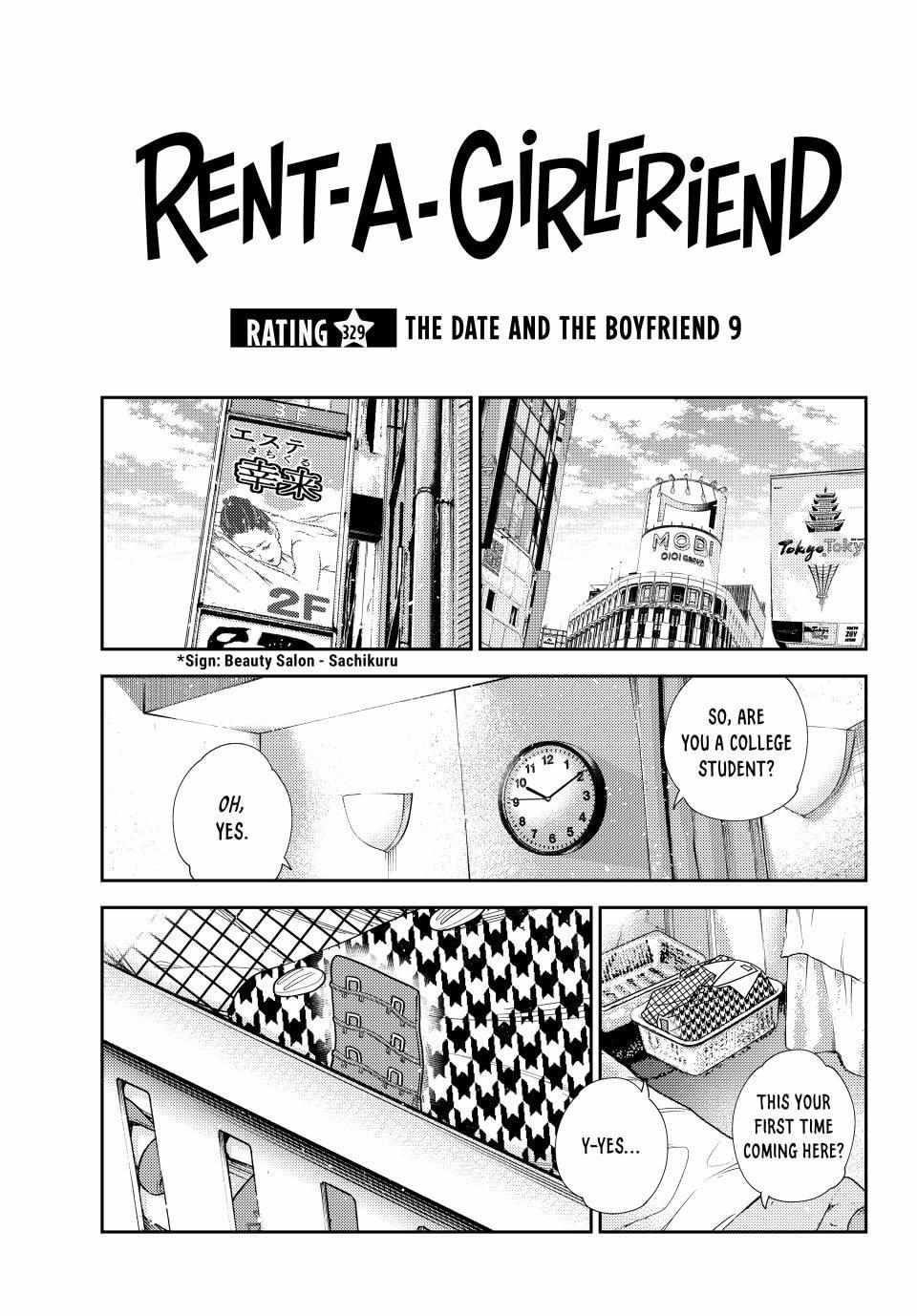 Kanojo, Okarishimasu Chapter 329 page 1 - Chapter 329: The Date and the Boyfriend (Part 9)