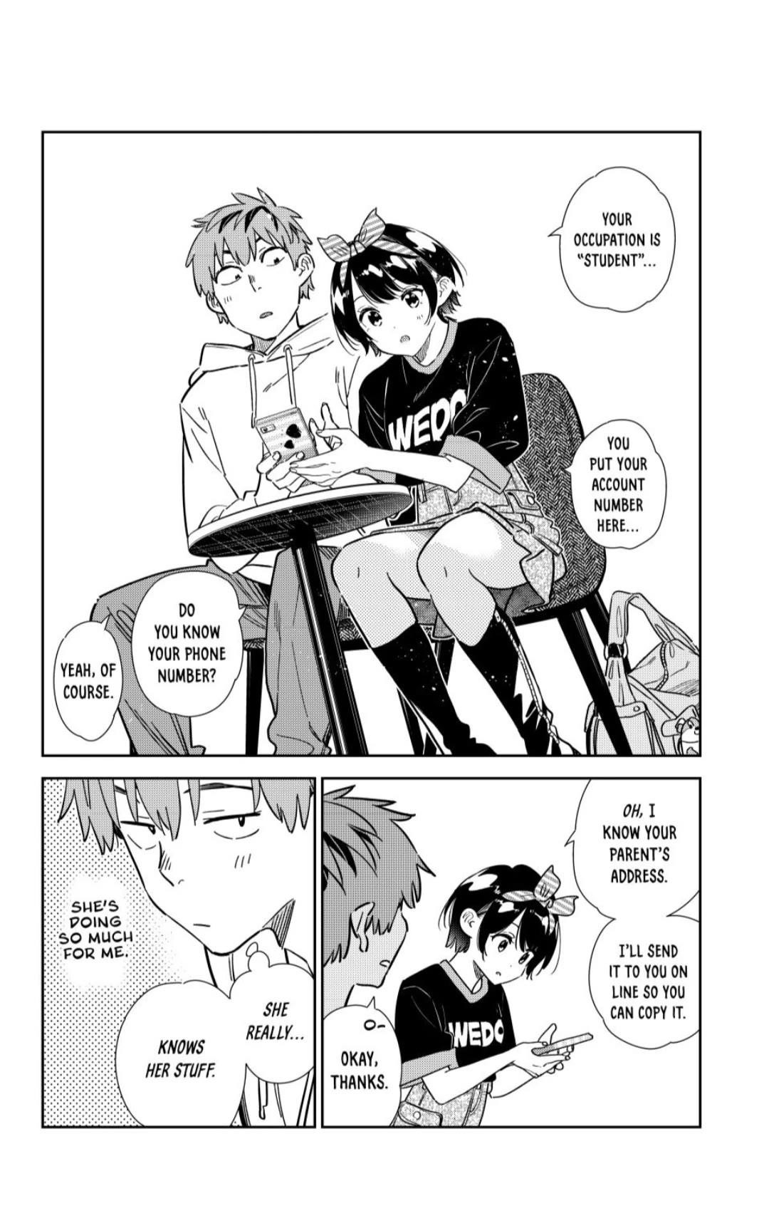 Kanojo, Okarishimasu Chapter 347 page 10 - Chapter 347: My Girlfriend and the Secret
