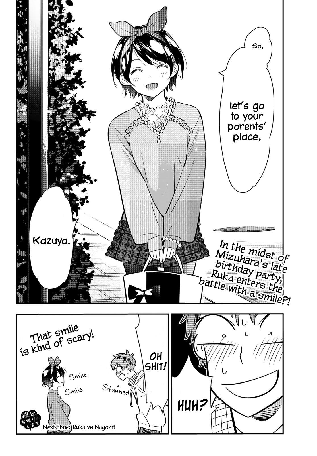 Kanojo, Okarishimasu Chapter 83 page 19 - Chapter 83: The Girlfriend, Visiting the Parents, and Kiss (Part 1)