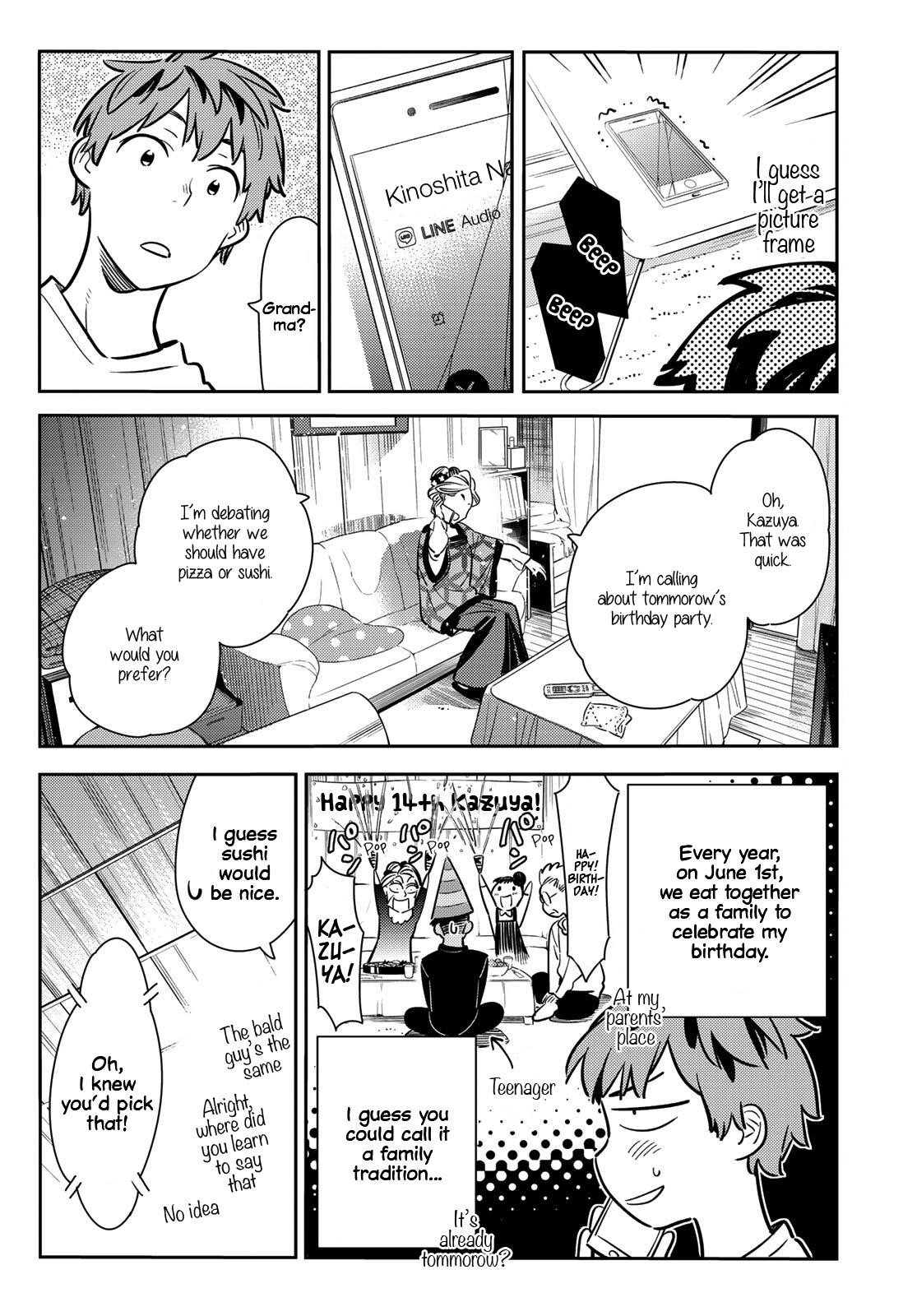 Kanojo, Okarishimasu Chapter 83 page 4 - Chapter 83: The Girlfriend, Visiting the Parents, and Kiss (Part 1)