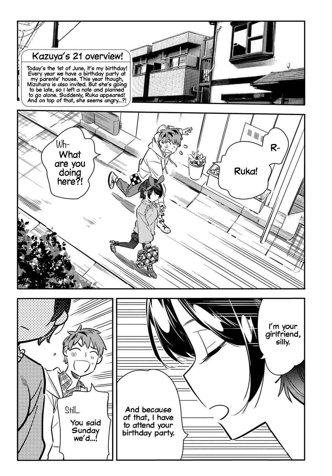 Kanojo, Okarishimasu Chapter 84 page 2 - Chapter 84: The Girlfriend, Visiting the Parents, and Kiss (Part 2)