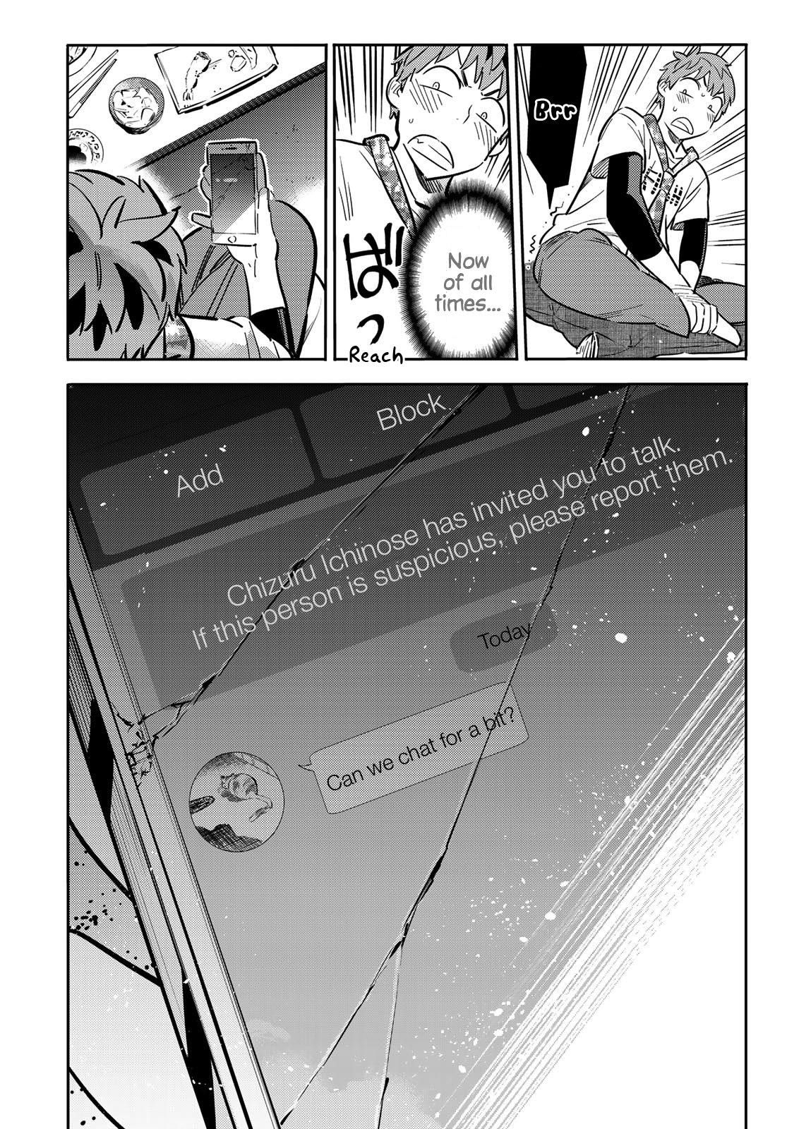 Kanojo, Okarishimasu Chapter 85 page 14 - Chapter 85: The Girlfriend, Visiting the Parents, and Kiss (Part 3)