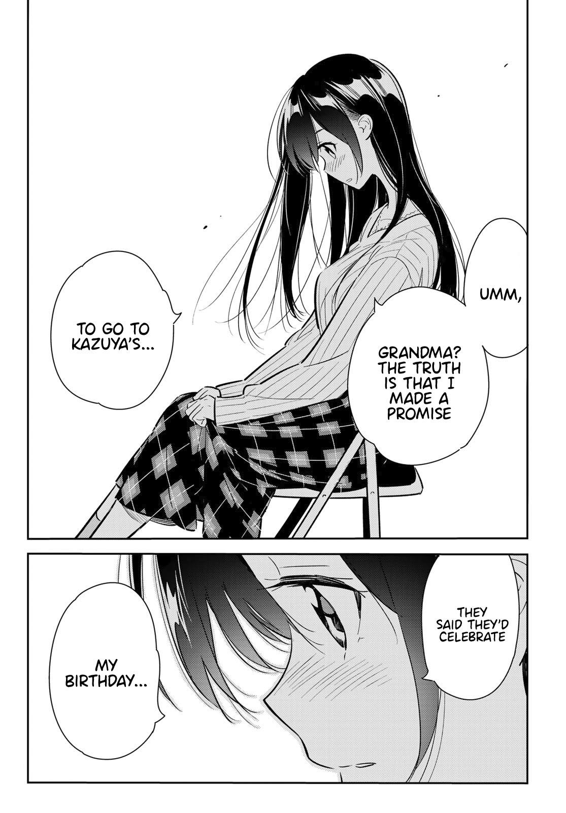 Kanojo, Okarishimasu Chapter 86 page 15 - Chapter 86: The Girlfriend, Visiting the Parents, and Kiss (Part 4)