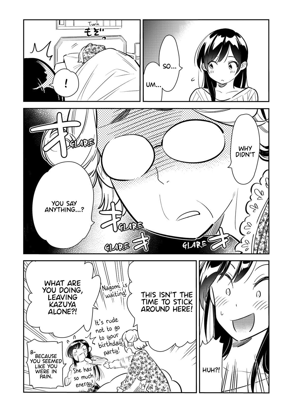 Kanojo, Okarishimasu Chapter 86 page 16 - Chapter 86: The Girlfriend, Visiting the Parents, and Kiss (Part 4)