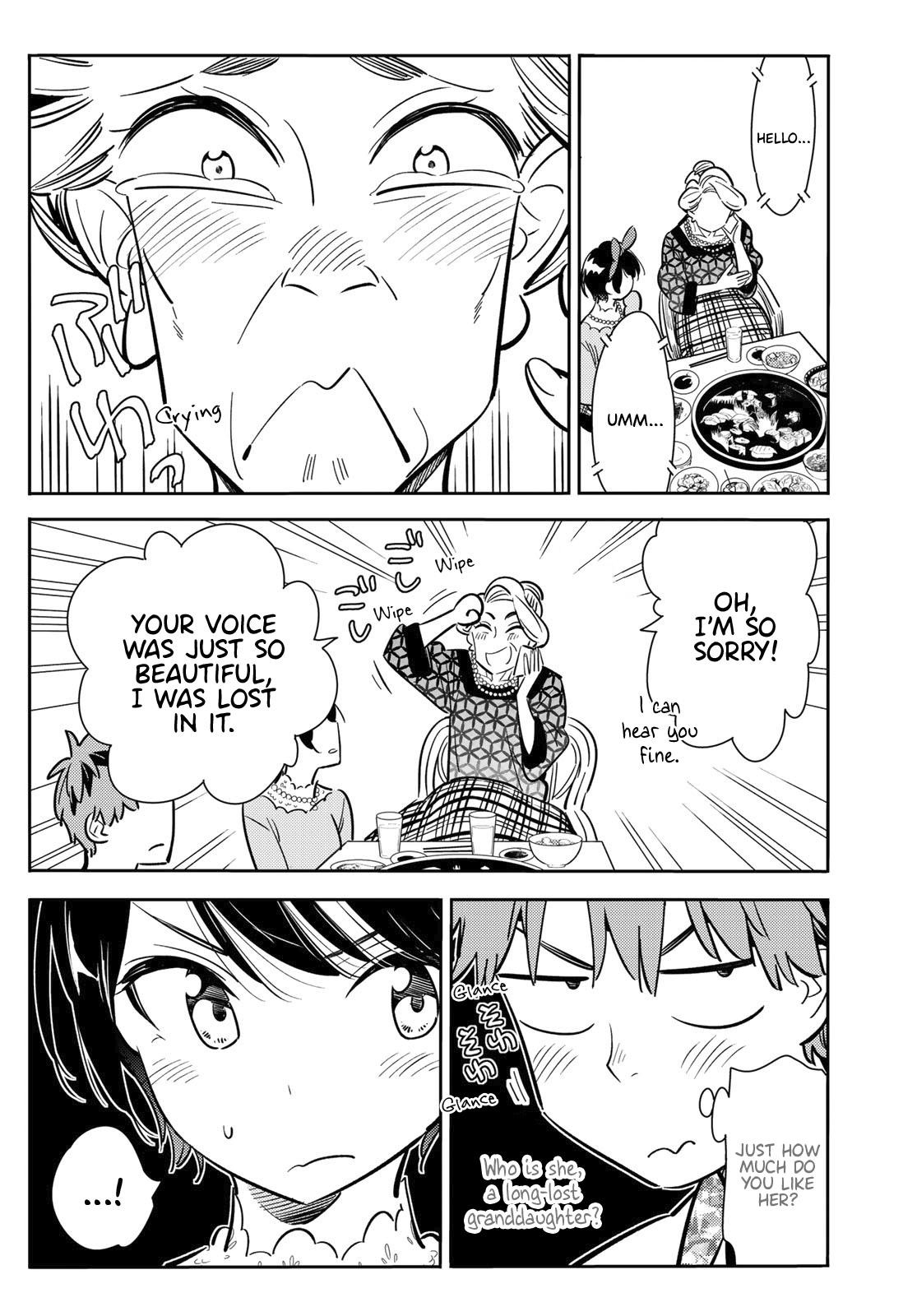 Kanojo, Okarishimasu Chapter 86 page 4 - Chapter 86: The Girlfriend, Visiting the Parents, and Kiss (Part 4)